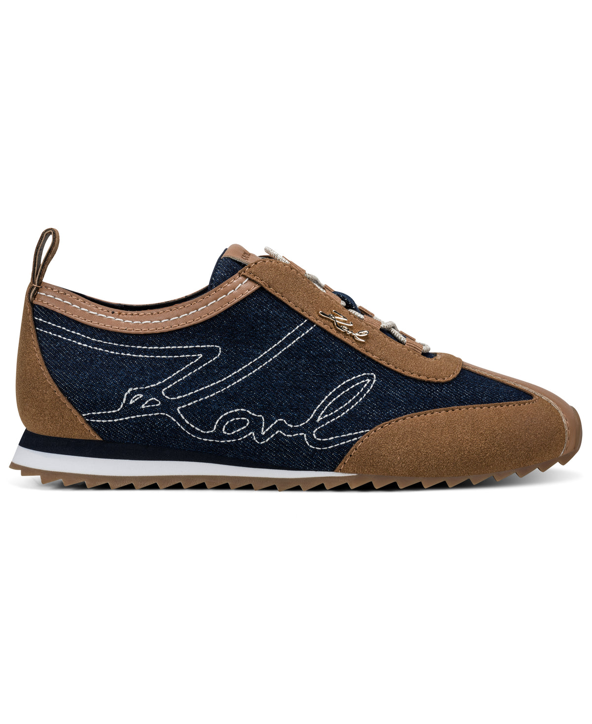 ALARISE SUEDE AND DENIM SNEAKER VIEW 2 ALARISE SUEDE AND DENIM SNEAKER VIEW 2