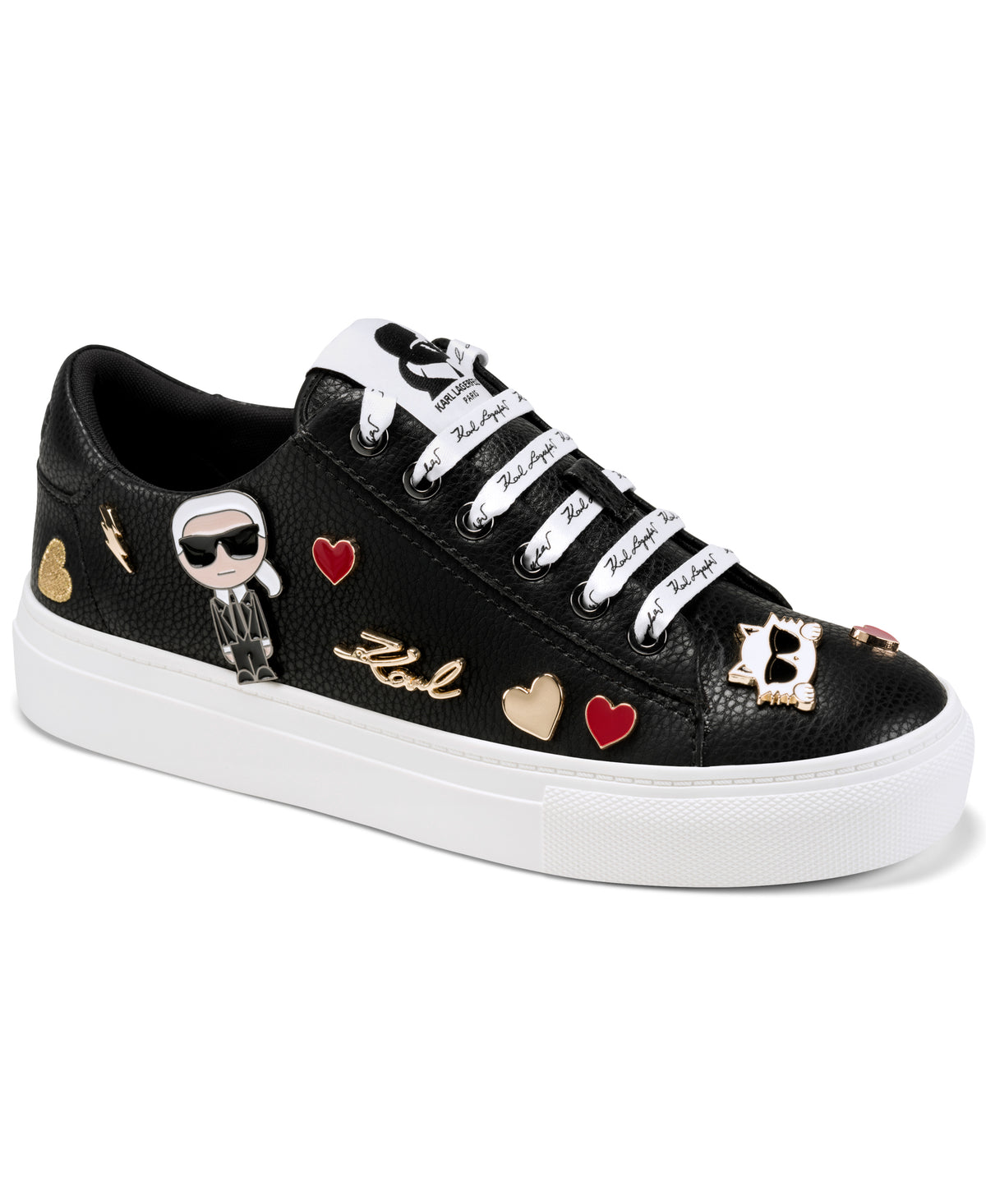 CATE LEATHER EMOJI PIN SNEAKER View 2 | Spring Event CATE LEATHER EMOJI PIN SNEAKER View 2 | Spring Event