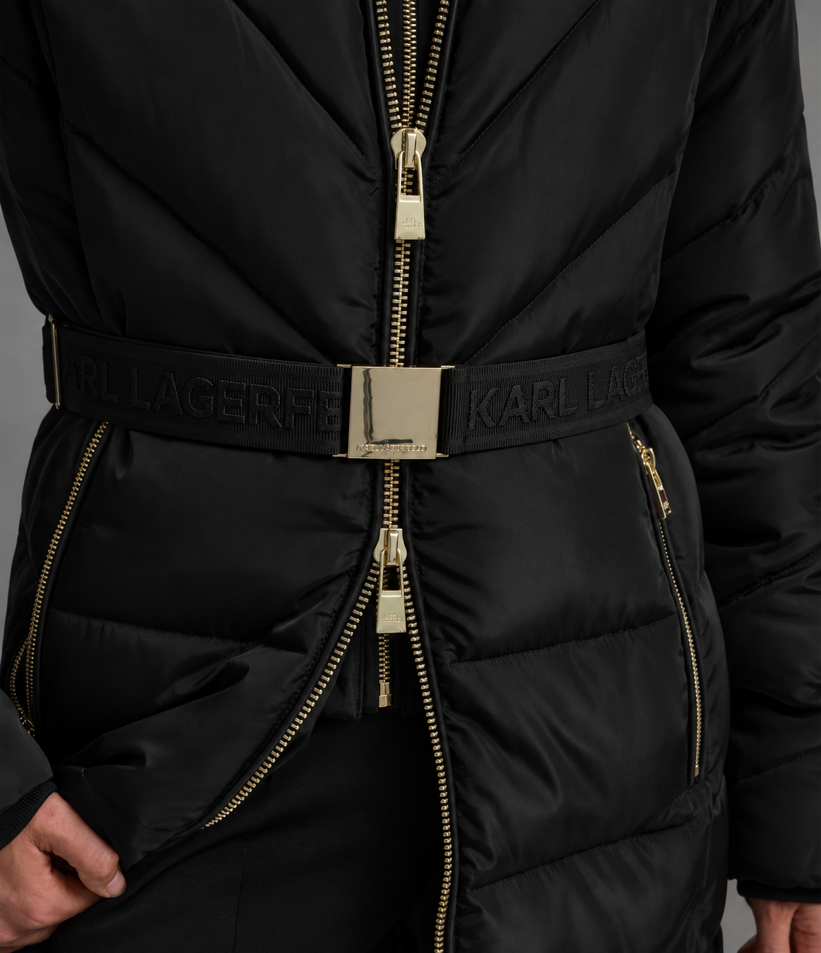 HOODED BELTED MIDI PUFFER VIEW 8 HOODED BELTED MIDI PUFFER VIEW 8