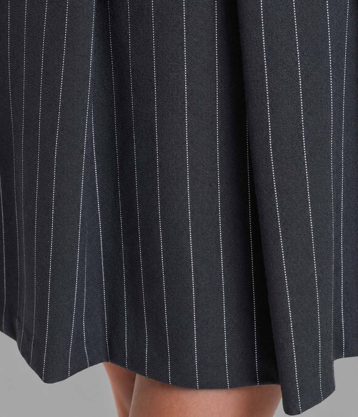 PINSTRIPE DRESS WITH CONTRAST COLLAR VIEW 5 PINSTRIPE DRESS WITH CONTRAST COLLAR VIEW 5