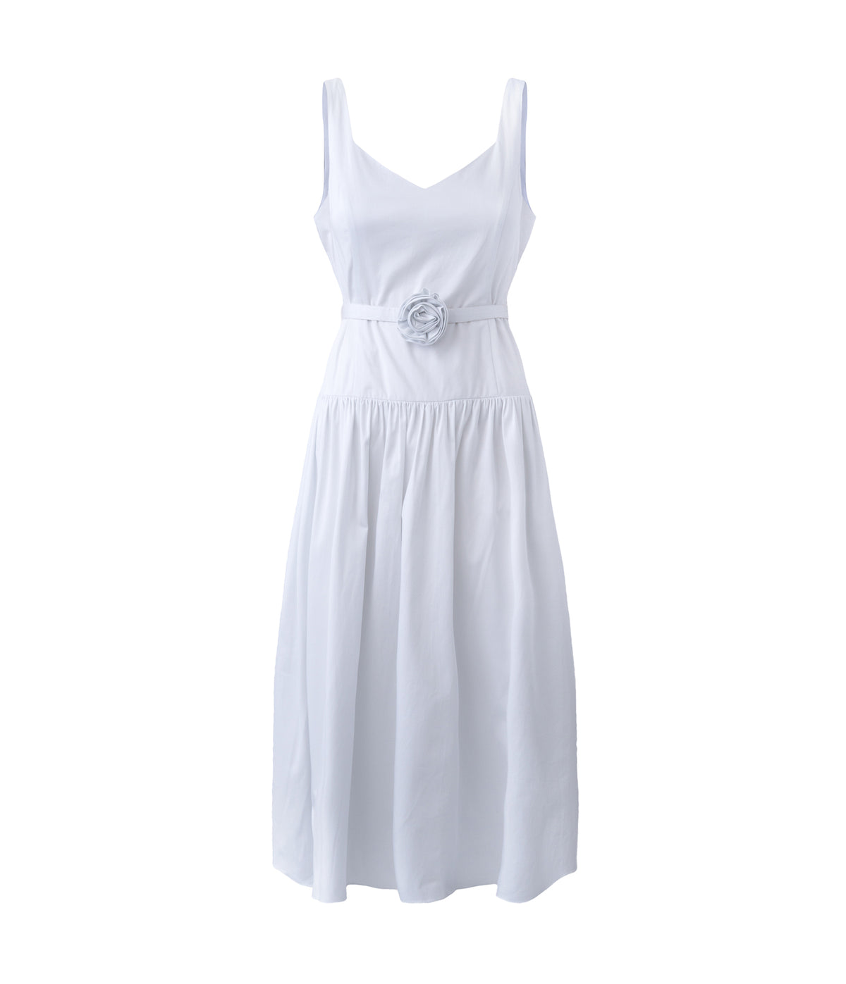 Karl Lagerfeld Women's Poplin Midi Dress - White - Casual dresses Karl Lagerfeld Women's Poplin Midi Dress - White - Casual dresses