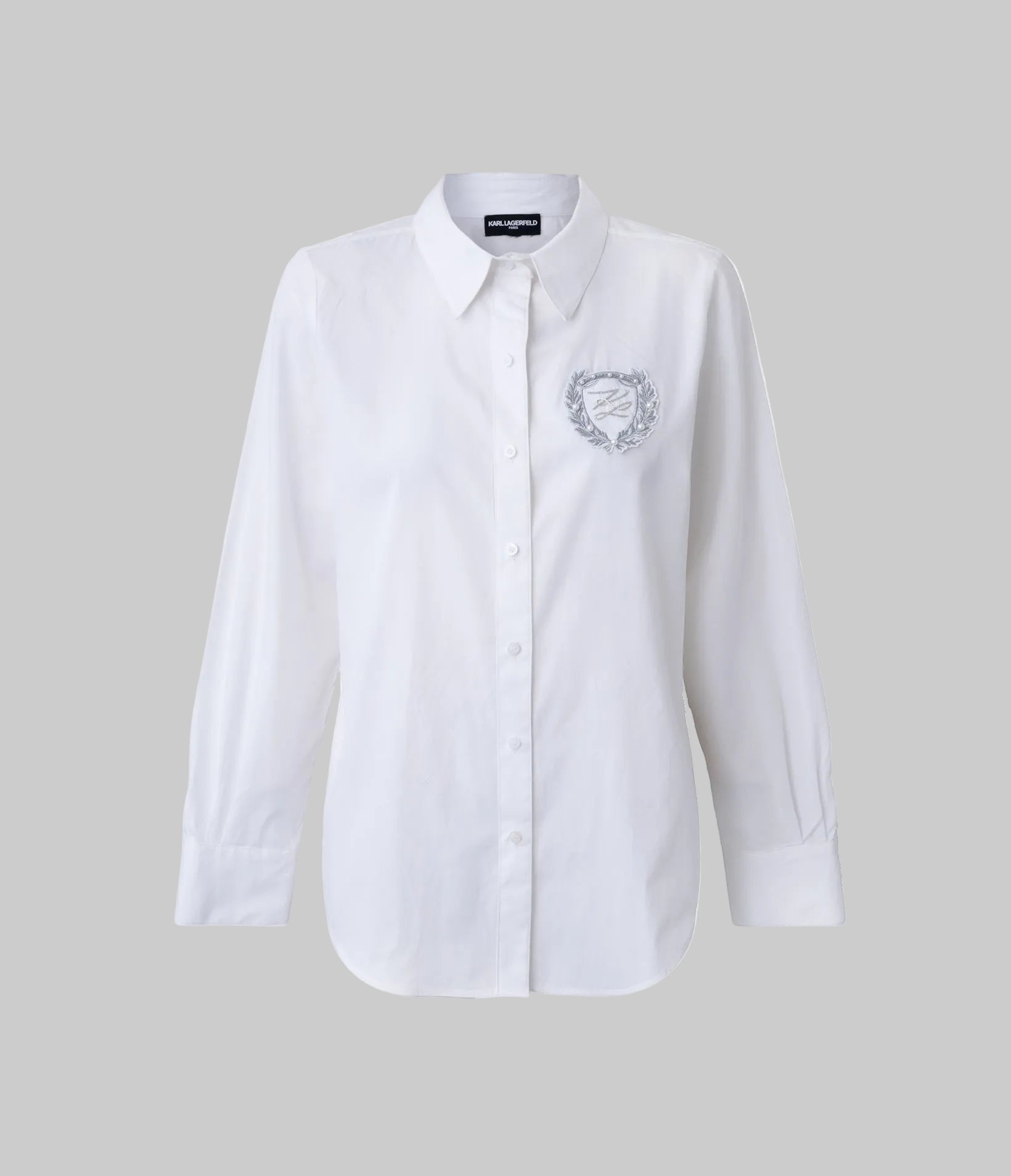 LONG SLEEVE KL VARSITY POPLIN SHIRT View 1 LONG SLEEVE KL VARSITY POPLIN SHIRT View 1