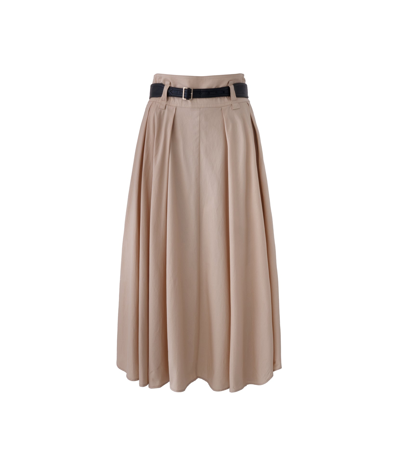 BELTED POPLIN MIDI SKIRT View 2 BELTED POPLIN MIDI SKIRT View 2