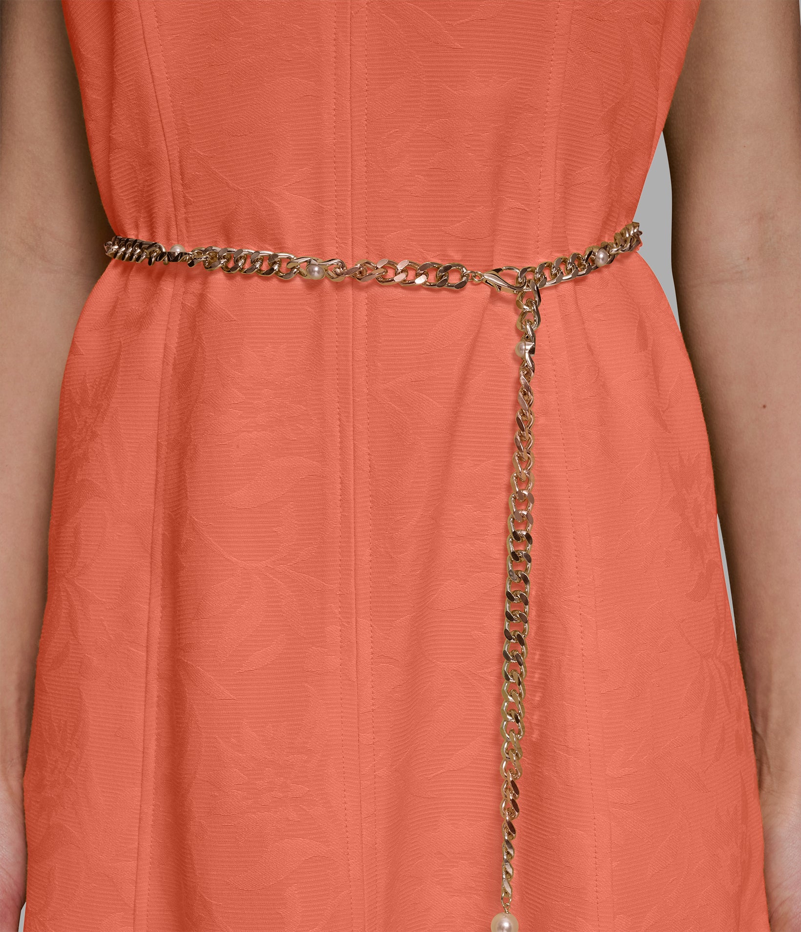 SUBTLE FLORAL MIDI DRESS WITH CHAIN BELT VIEW 5 | Women's Clothing SUBTLE FLORAL MIDI DRESS WITH CHAIN BELT VIEW 5 | Women's Clothing