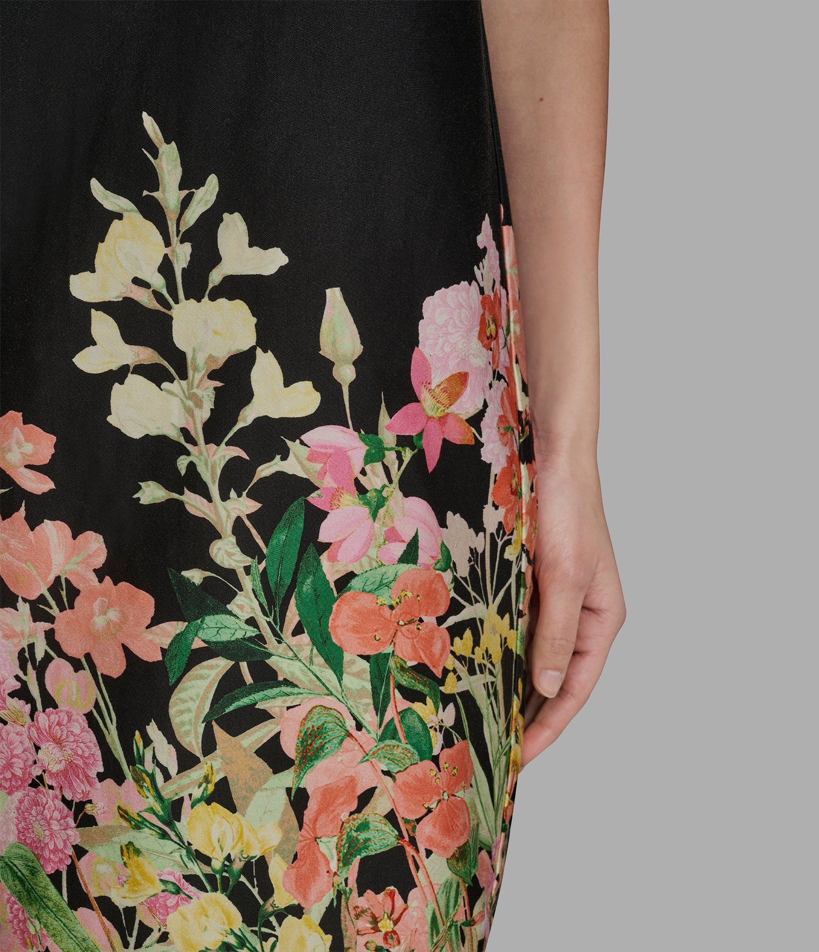 SATEEN FLORAL SHIFT DRESS VIEW 5 | New Arrivals SATEEN FLORAL SHIFT DRESS VIEW 5 | New Arrivals