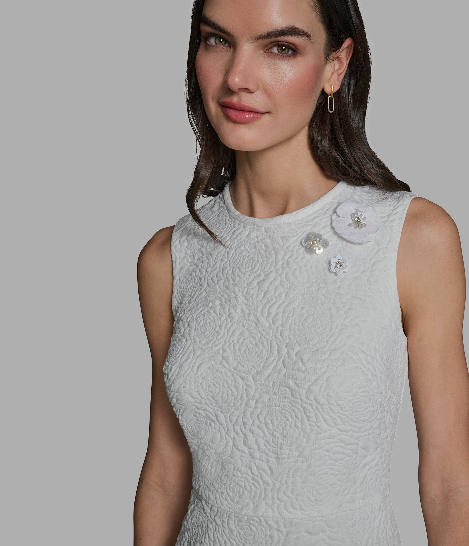 FLORET JACQUARD DROP WAIST DRESS VIEW 5 | New Women's Clothing FLORET JACQUARD DROP WAIST DRESS VIEW 5 | New Women's Clothing