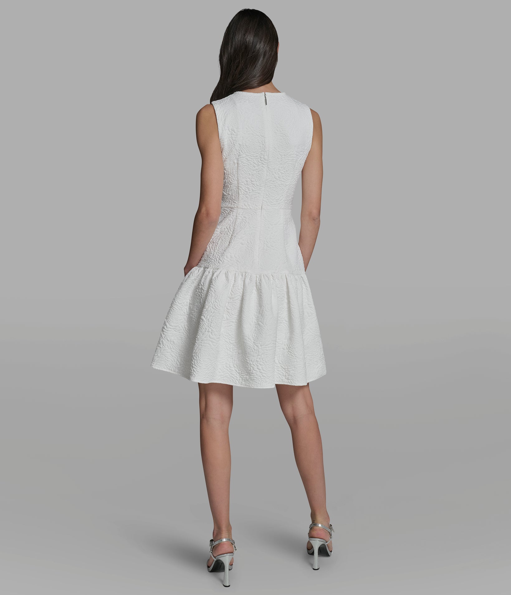 FLORET JACQUARD DROP WAIST DRESS View 2 | New Women's Clothing FLORET JACQUARD DROP WAIST DRESS View 2 | New Women's Clothing