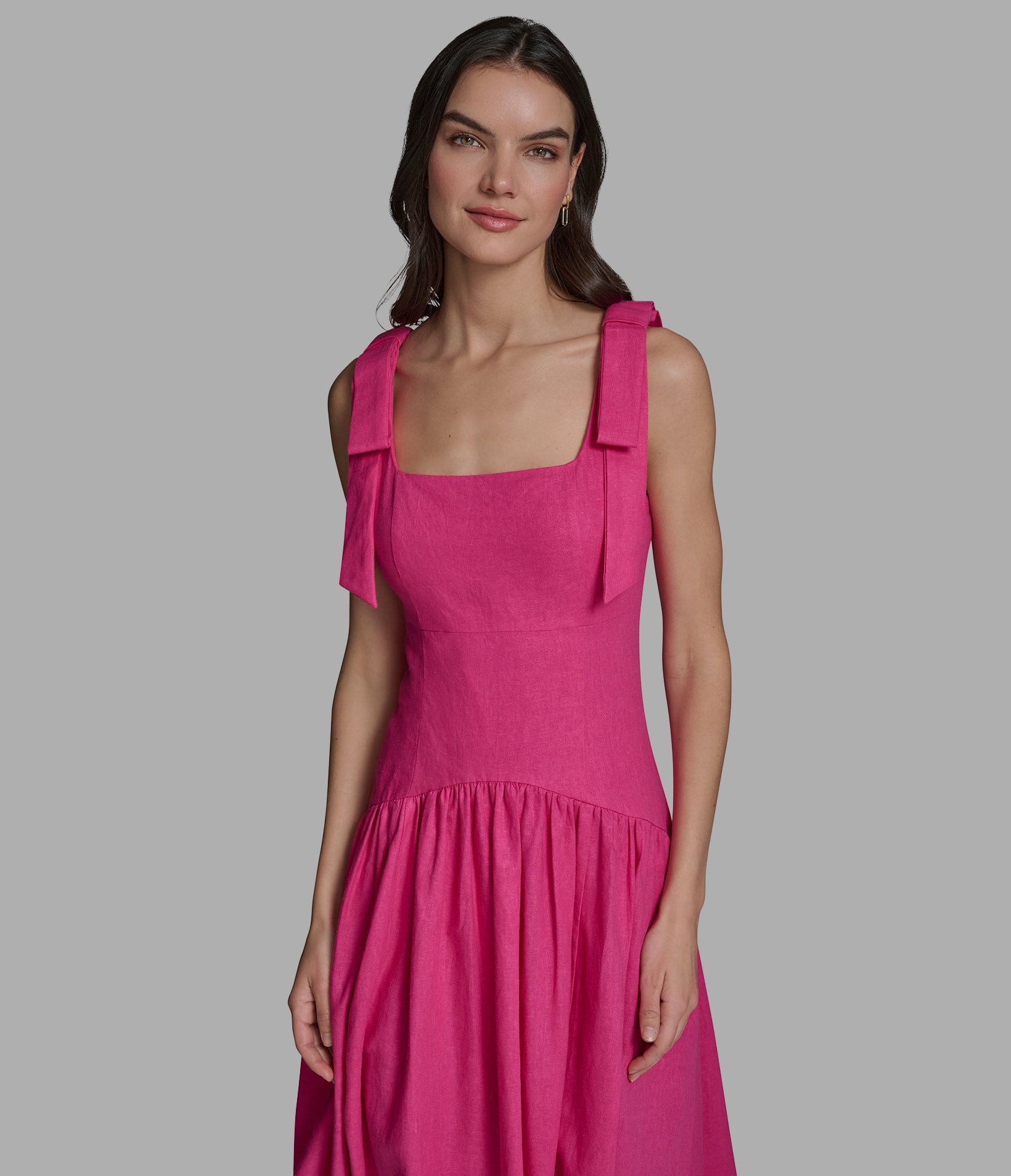 BOW STRAP MIDI DRESS VIEW 4 | Women's Clothing BOW STRAP MIDI DRESS VIEW 4 | Women's Clothing