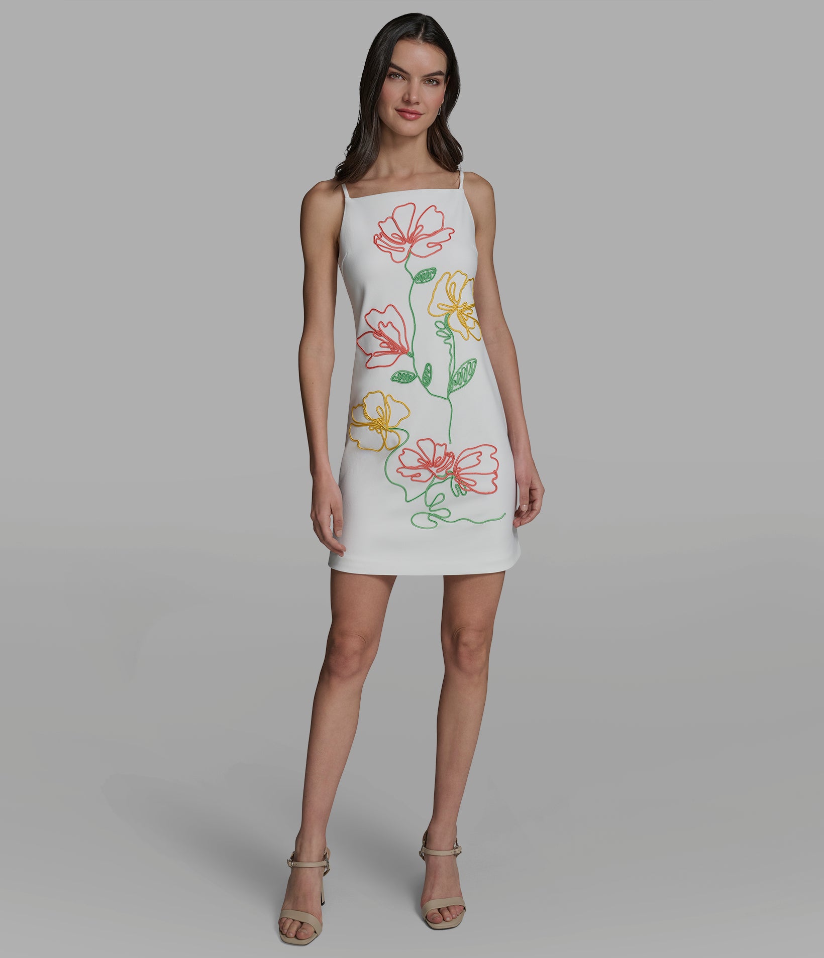FLORAL SCUBA CREPE A-LINE DRESS VIEW 4 | Women's Clothing FLORAL SCUBA CREPE A-LINE DRESS VIEW 4 | Women's Clothing