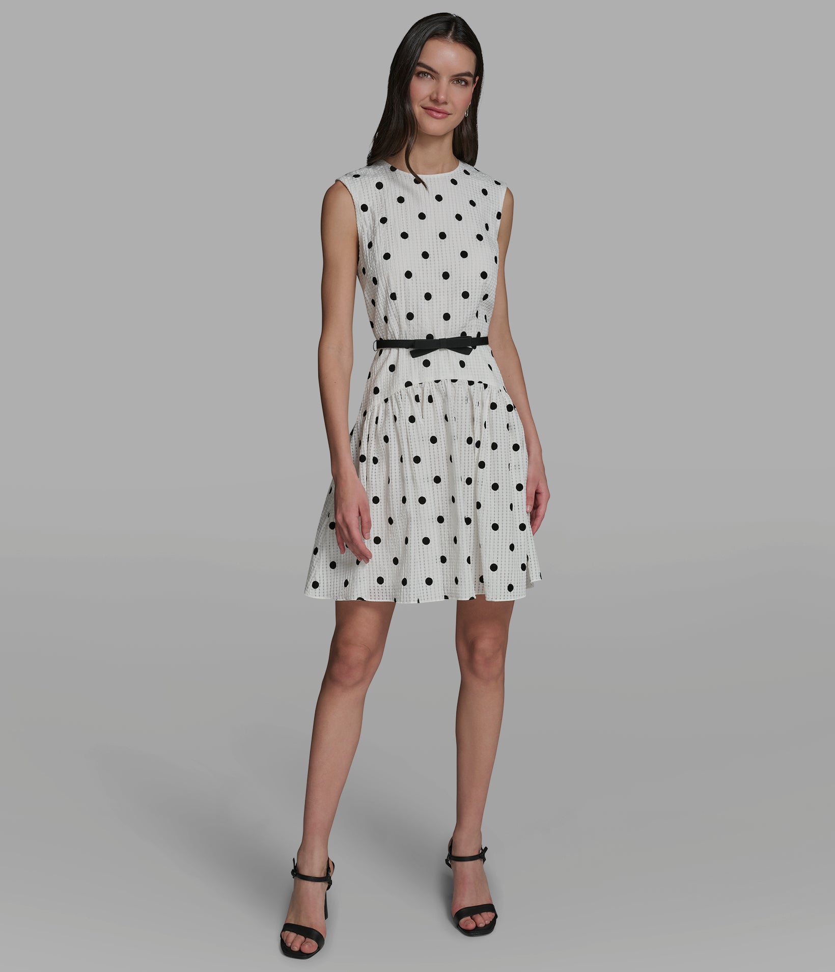 POLKA DOT SEERSUCKER A-LINE DRESS VIEW 4 | Women's Dresses & Jumpsuits POLKA DOT SEERSUCKER A-LINE DRESS VIEW 4 | Women's Dresses & Jumpsuits