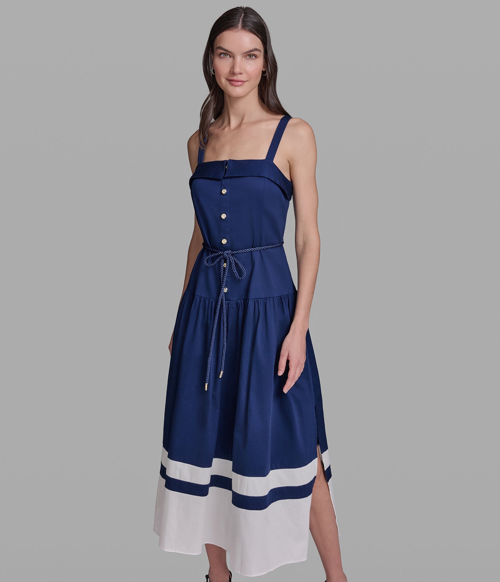 SLEEVELESS ROPE BELT MAXI DRESS VIEW 4 | New Arrivals SLEEVELESS ROPE BELT MAXI DRESS VIEW 4 | New Arrivals