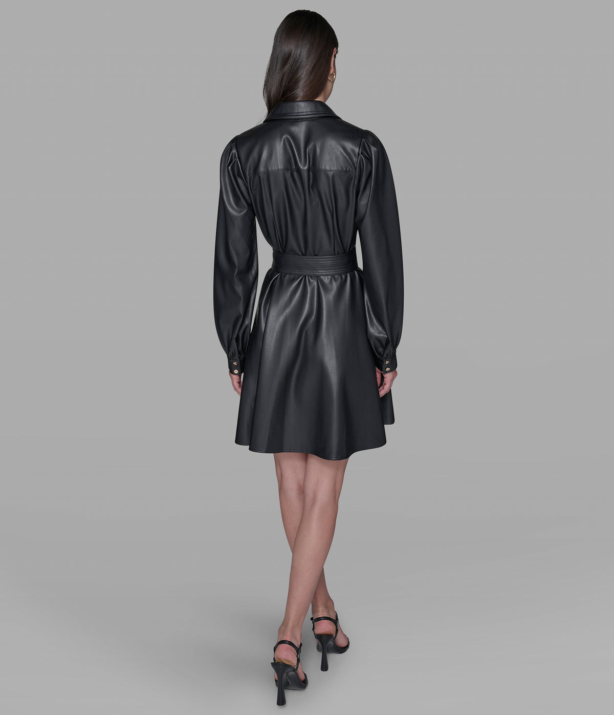 leather button down dress Belted Faux Shirt | Dresses & Jumpsuits Animal Print Prom Dresses it seamlessly transitions from Christmas Star Blue V Silk Satin Colors:Champagne Beige 727