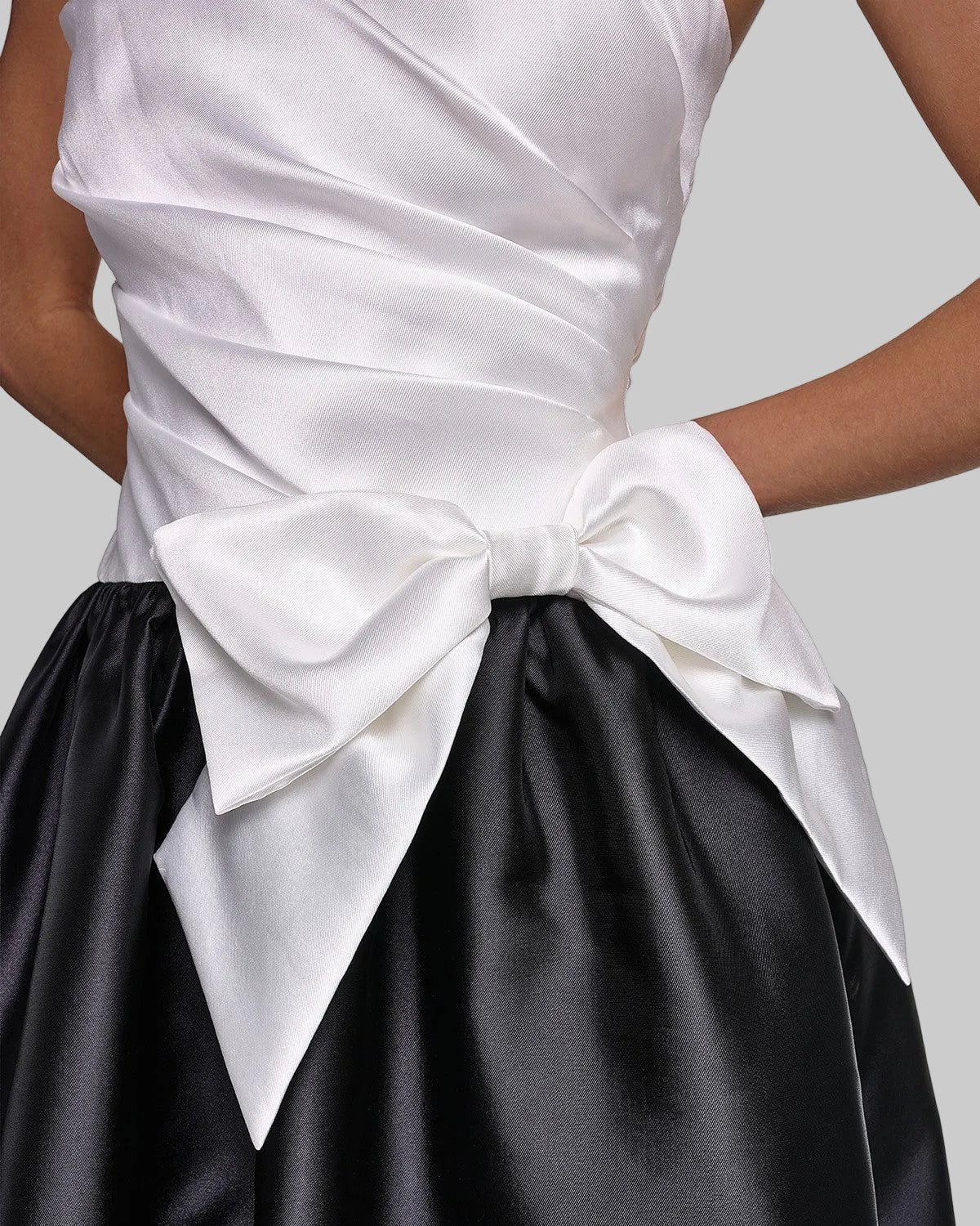 STRAPLESS DRAPED MIKADO BALL GOWN VIEW 6 STRAPLESS DRAPED MIKADO BALL GOWN VIEW 6