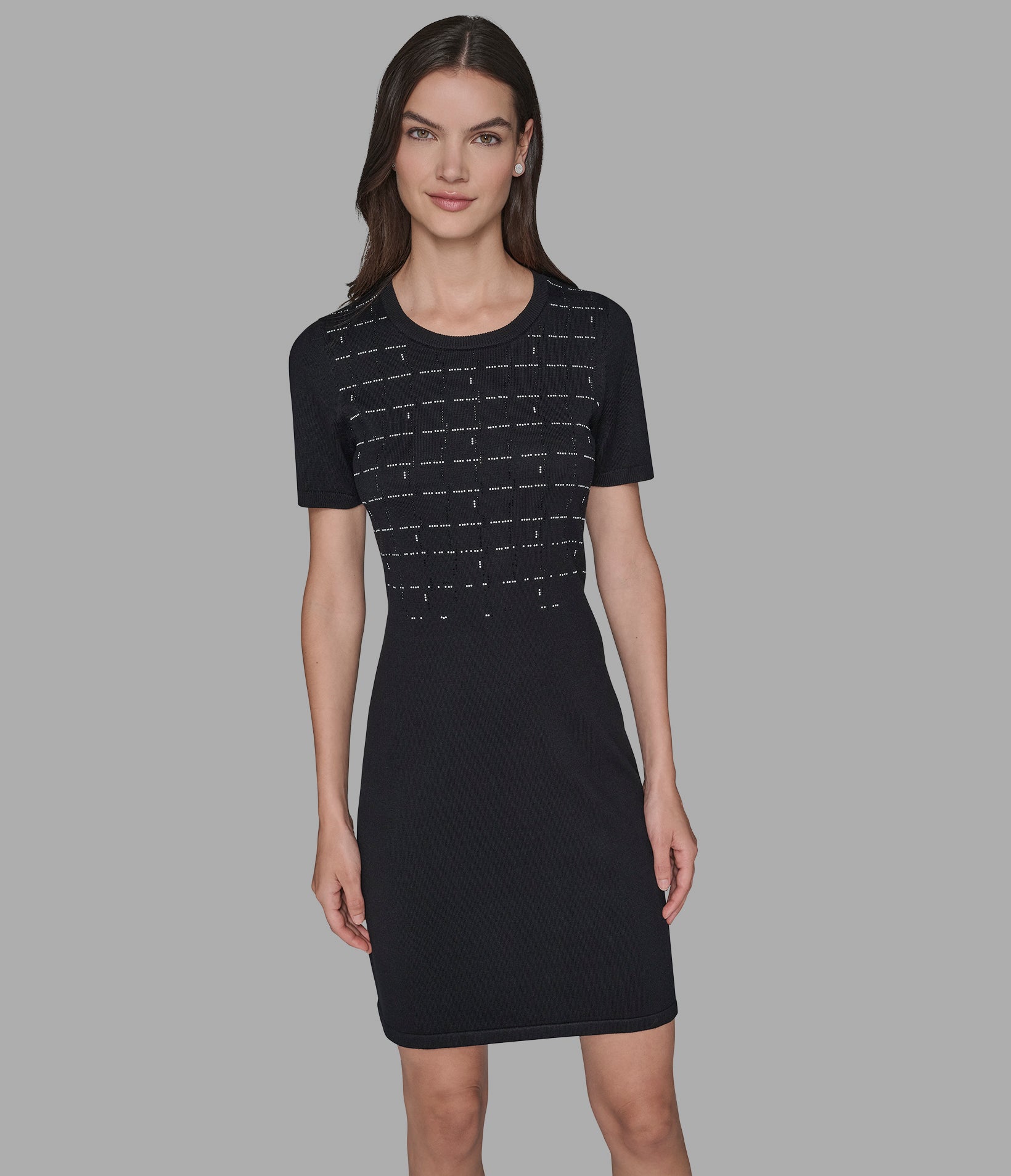 EMBROIDERED SWEATER DRESS VIEW 4 | Women's Clothing EMBROIDERED SWEATER DRESS VIEW 4 | Women's Clothing