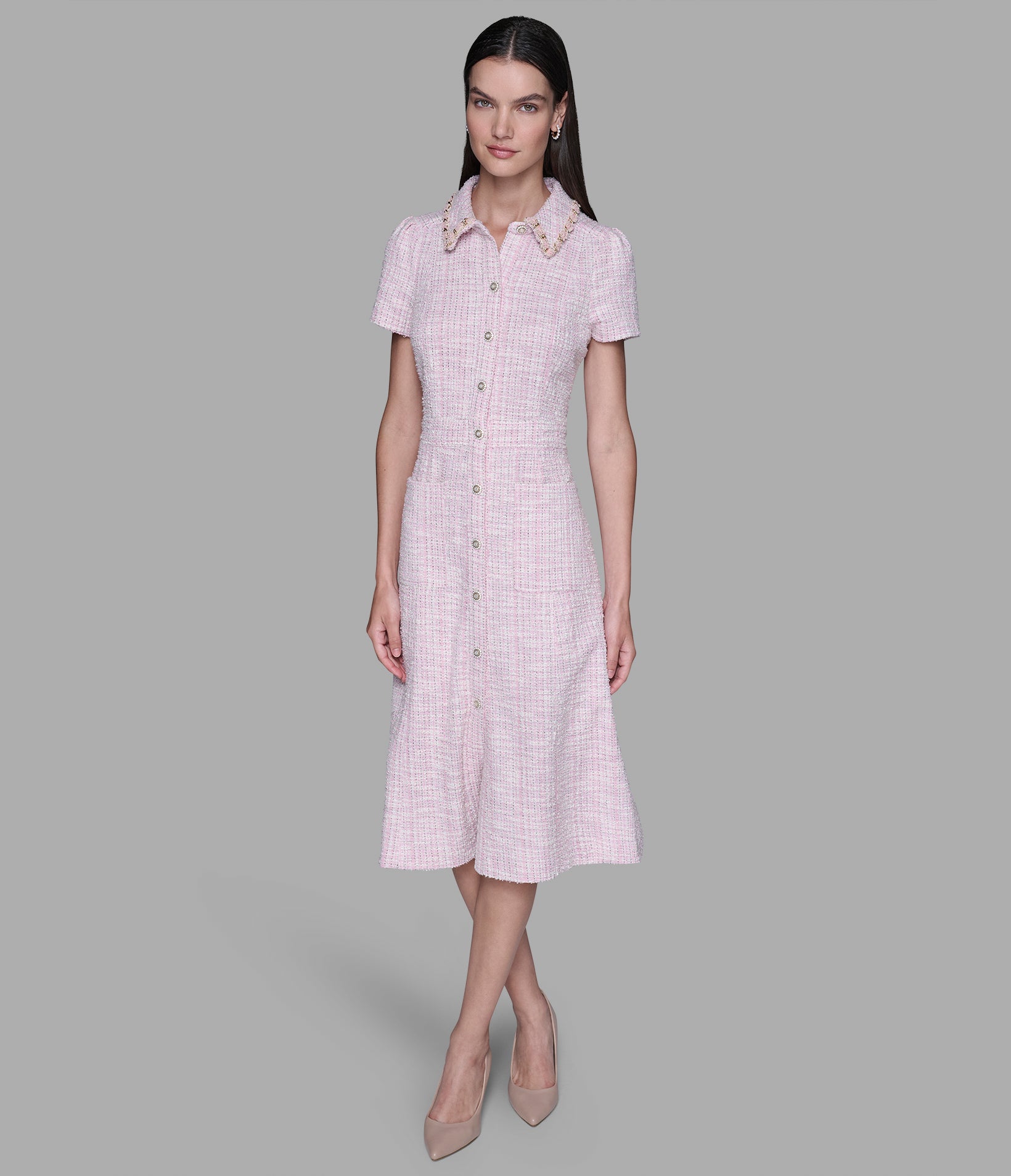 TWEED MIDI DRESS VIEW 4 | Valentine's Day Shop TWEED MIDI DRESS VIEW 4 | Valentine's Day Shop