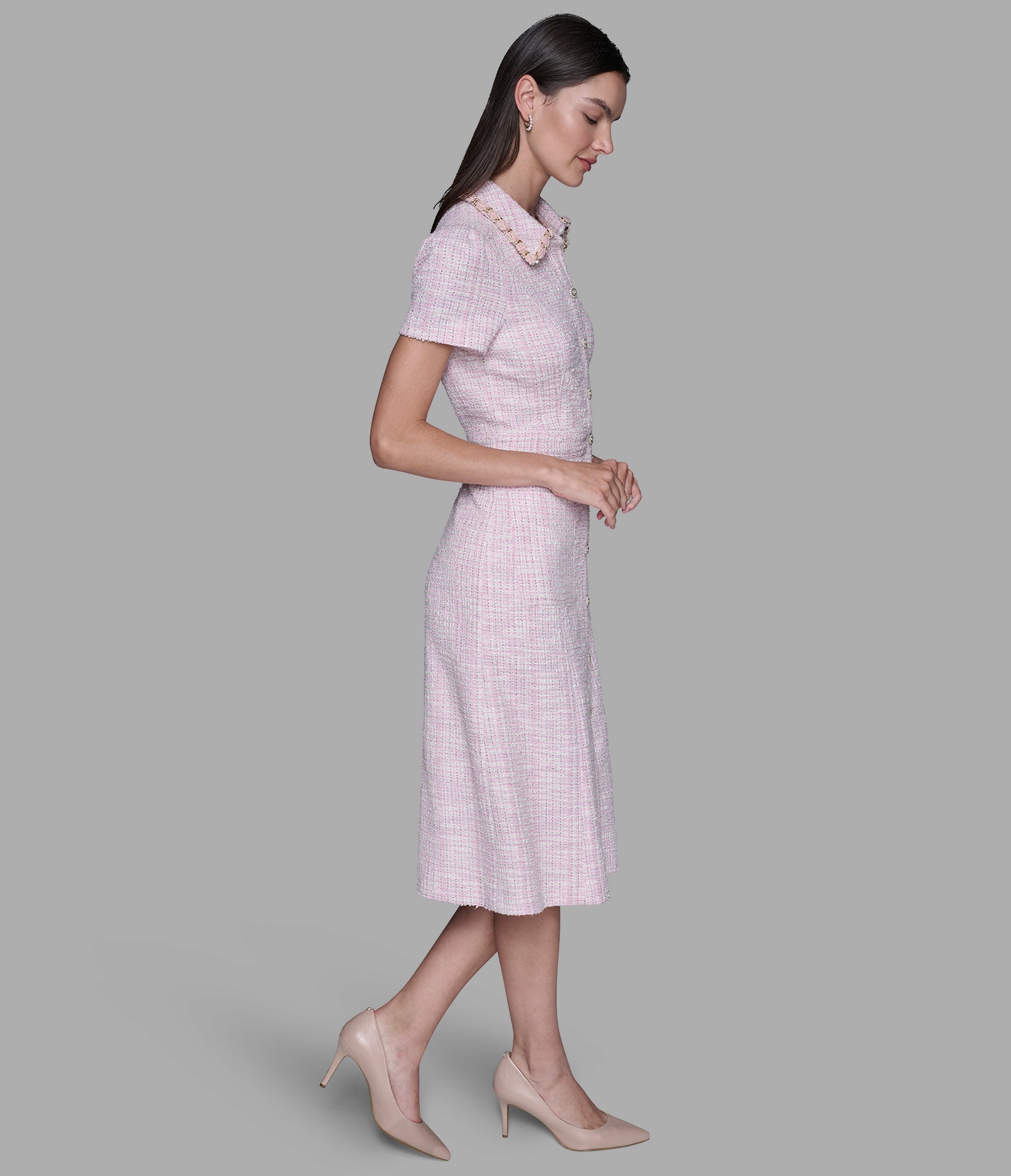 TWEED MIDI DRESS VIEW 3 | Valentine's Day Shop TWEED MIDI DRESS VIEW 3 | Valentine's Day Shop