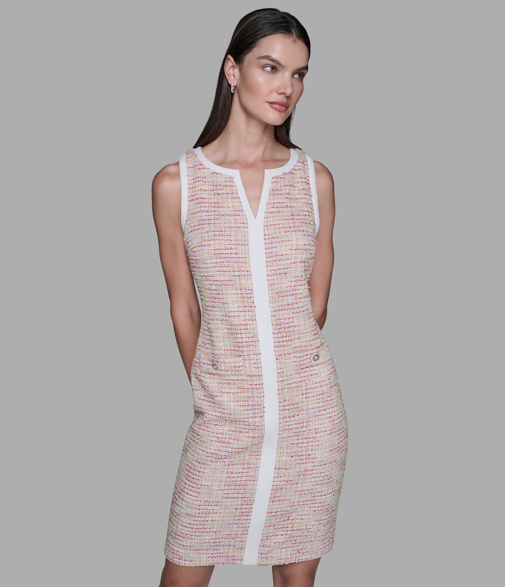 KNIT TWEED SHEATH DRESS View 1 | Valentine's Day Shop KNIT TWEED SHEATH DRESS View 1 | Valentine's Day Shop
