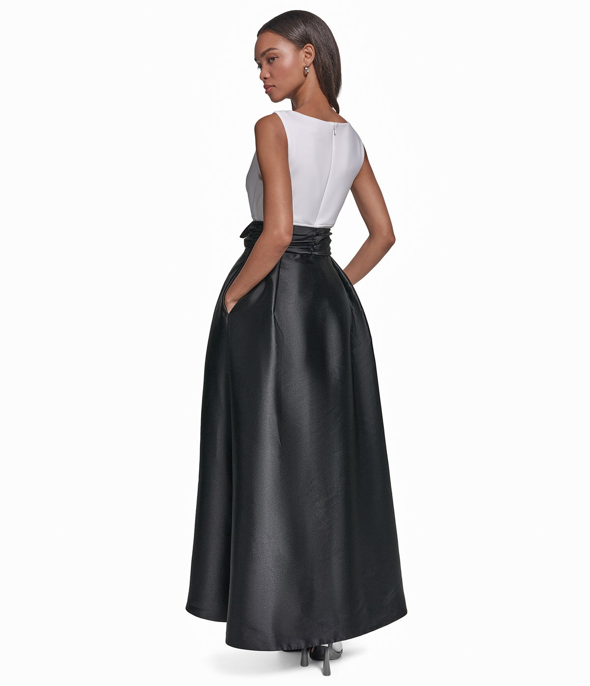 SLEEVELESS GOWN WITH OVER SKIRT VIEW 3 | Holiday Sale SLEEVELESS GOWN WITH OVER SKIRT VIEW 3 | Holiday Sale