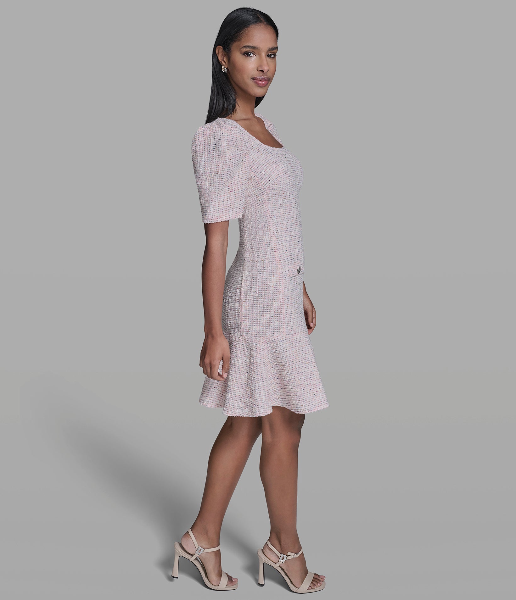 KNIT TWEED DRESS VIEW 3 | New Women's Clothing KNIT TWEED DRESS VIEW 3 | New Women's Clothing
