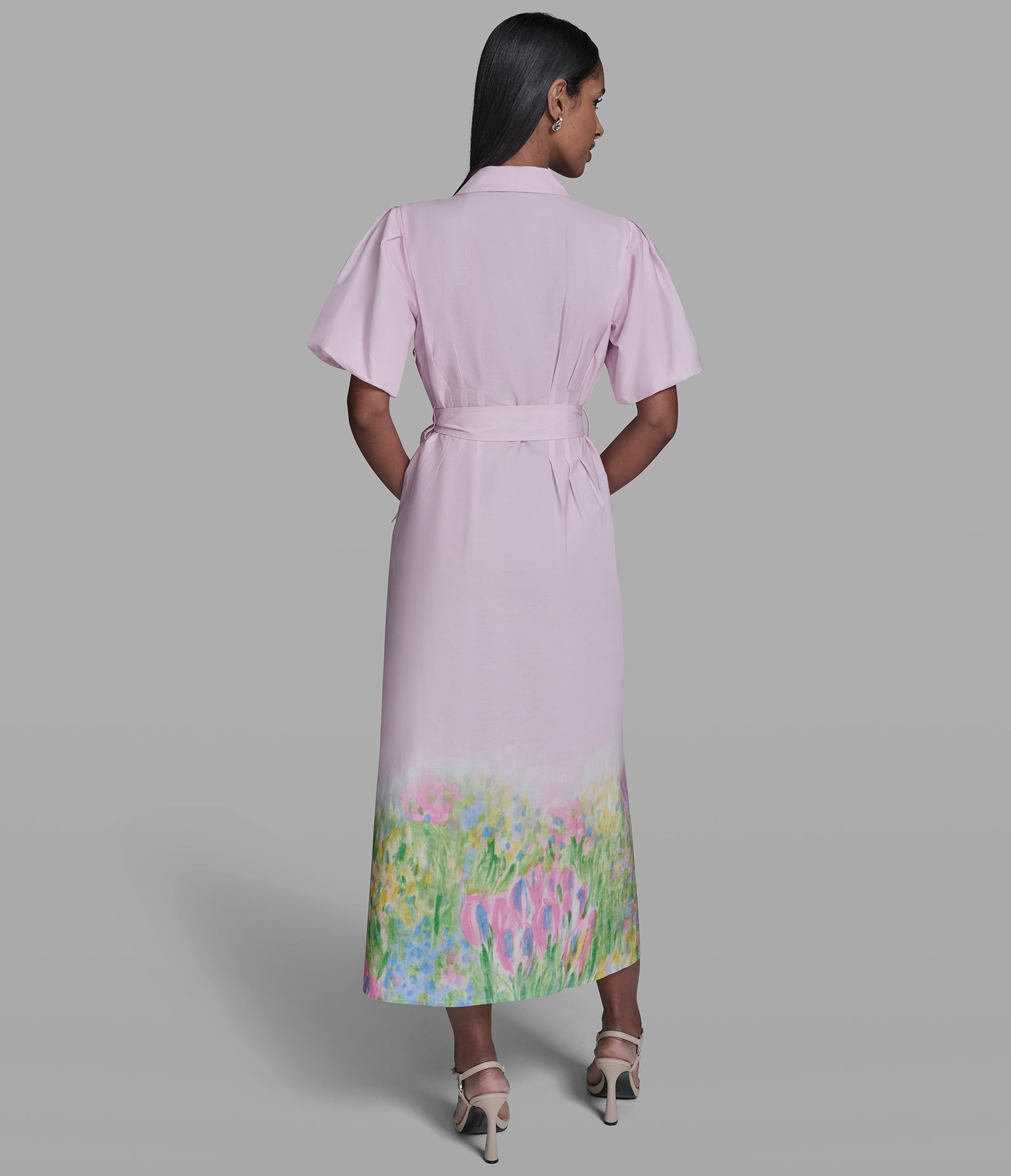 WATERCOLOR HEM MAXI DRESS View 2 | New Women's Clothing WATERCOLOR HEM MAXI DRESS View 2 | New Women's Clothing