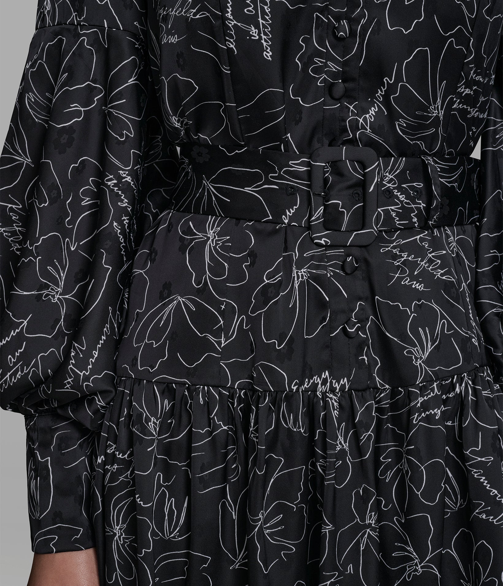 FLORAL OUTLINE SHIRT DRESS VIEW 5 | Women's Clothing FLORAL OUTLINE SHIRT DRESS VIEW 5 | Women's Clothing