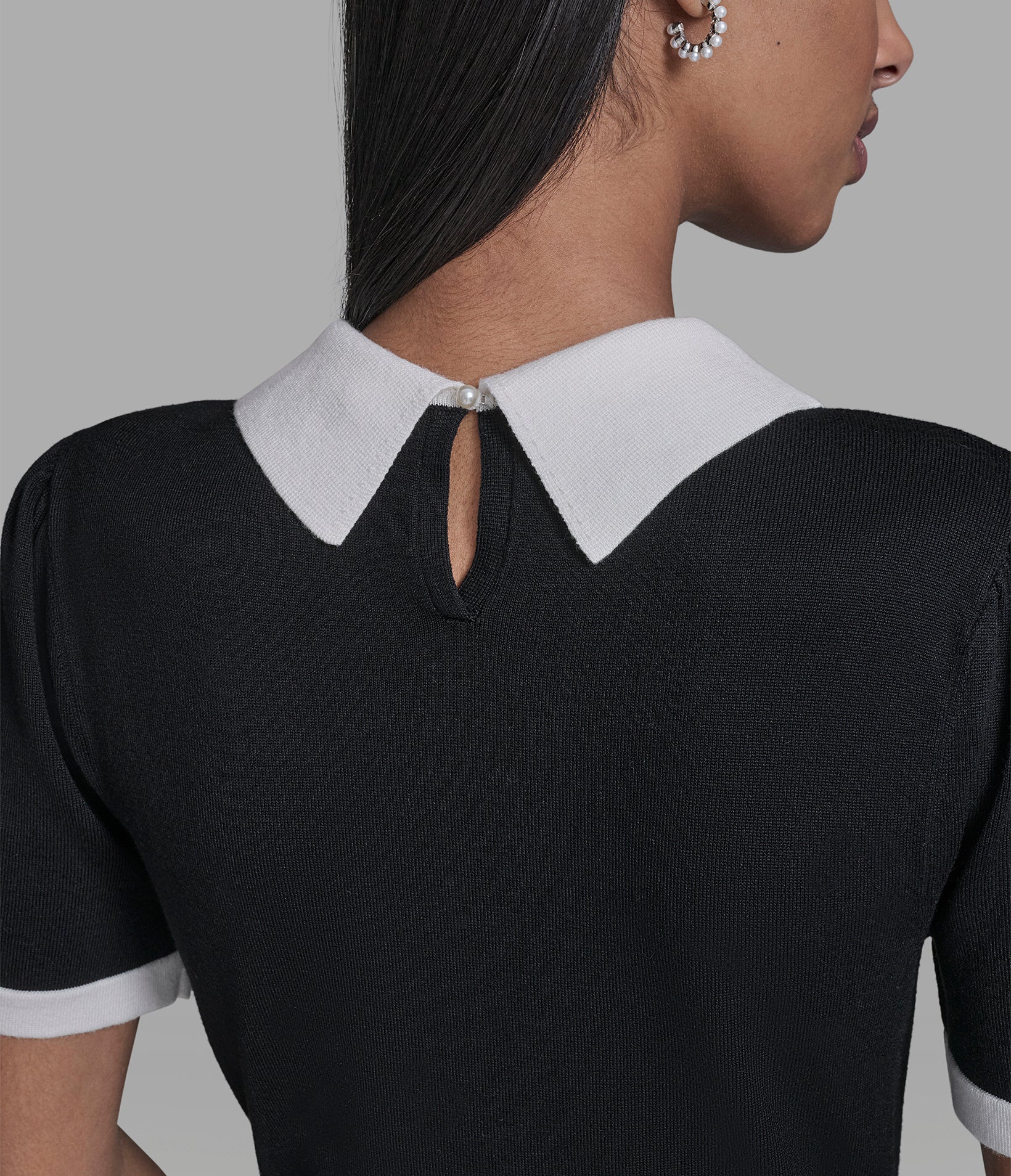 SWEATER DRESS WITH CONTRAST BANDING VIEW 6 | New Women's Clothing SWEATER DRESS WITH CONTRAST BANDING VIEW 6 | New Women's Clothing