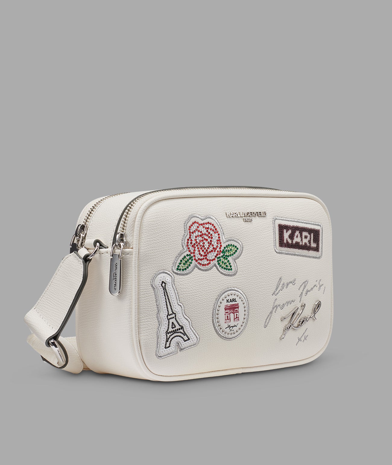 MAYBELLE CROSSBODY WITH PARIS PATCH View 2 | Women's Crossbody Bags MAYBELLE CROSSBODY WITH PARIS PATCH View 2 | Women's Crossbody Bags