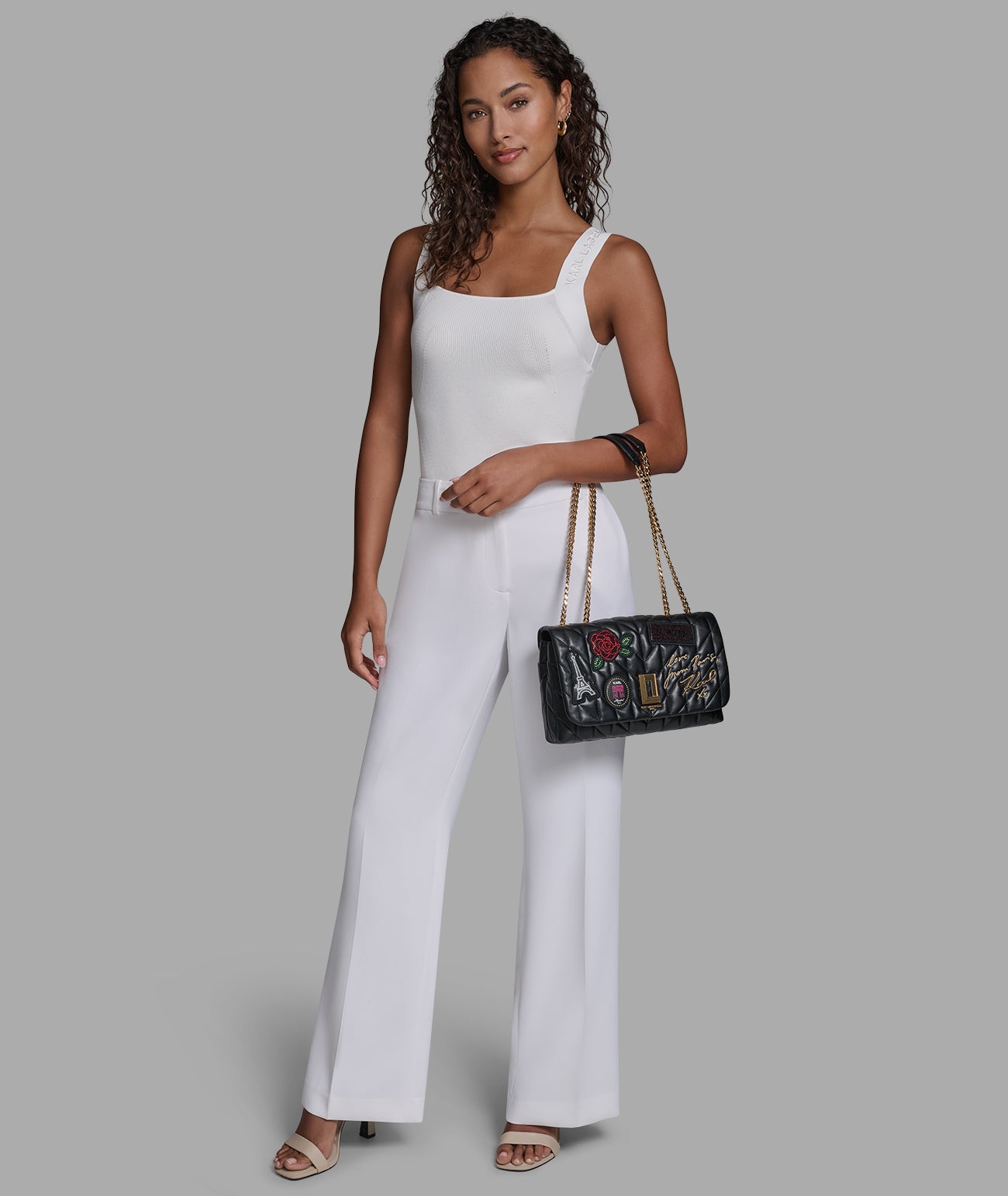 LAFAYETTE SHOULDER BAG WITH PARIS PATCH VIEW 9 | Women's Shoulder Bags LAFAYETTE SHOULDER BAG WITH PARIS PATCH VIEW 9 | Women's Shoulder Bags