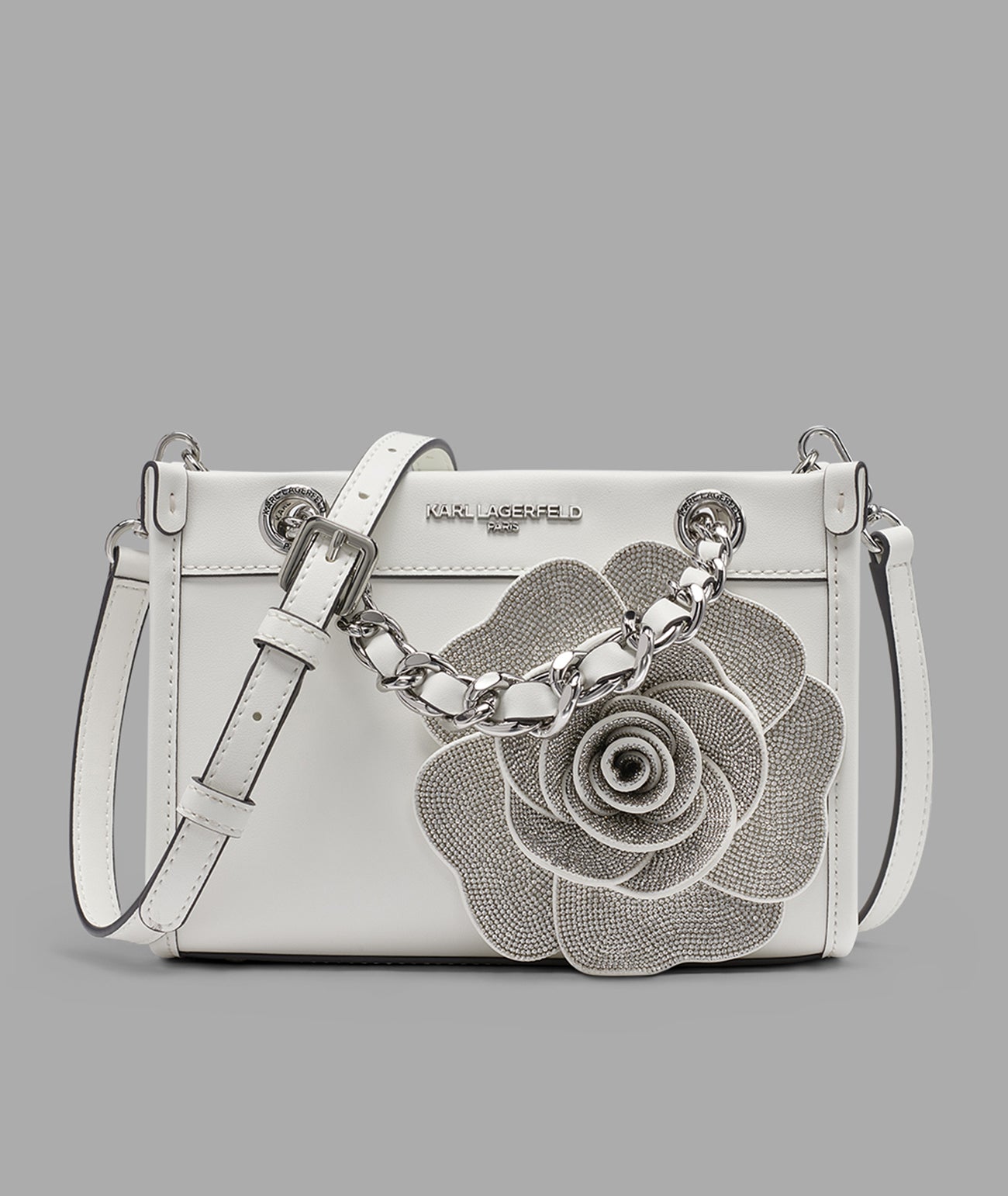SAVOIE SMALL LEATHER CROSSBODY WITH FLOWER View 1 | Women's Bags SAVOIE SMALL LEATHER CROSSBODY WITH FLOWER View 1 | Women's Bags