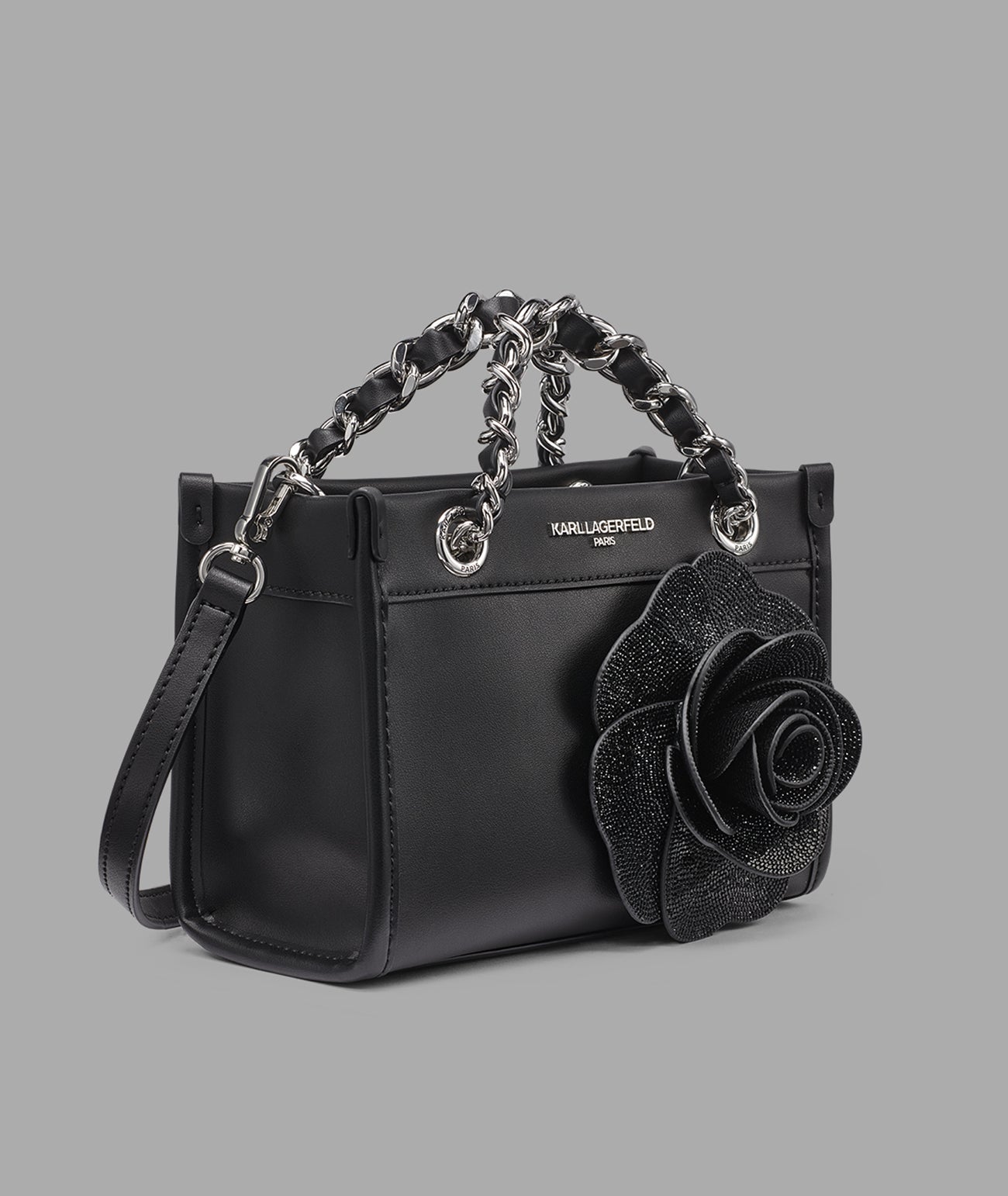 SAVOIE SMALL LEATHER CROSSBODY WITH FLOWER View 2 | Women's Bags SAVOIE SMALL LEATHER CROSSBODY WITH FLOWER View 2 | Women's Bags