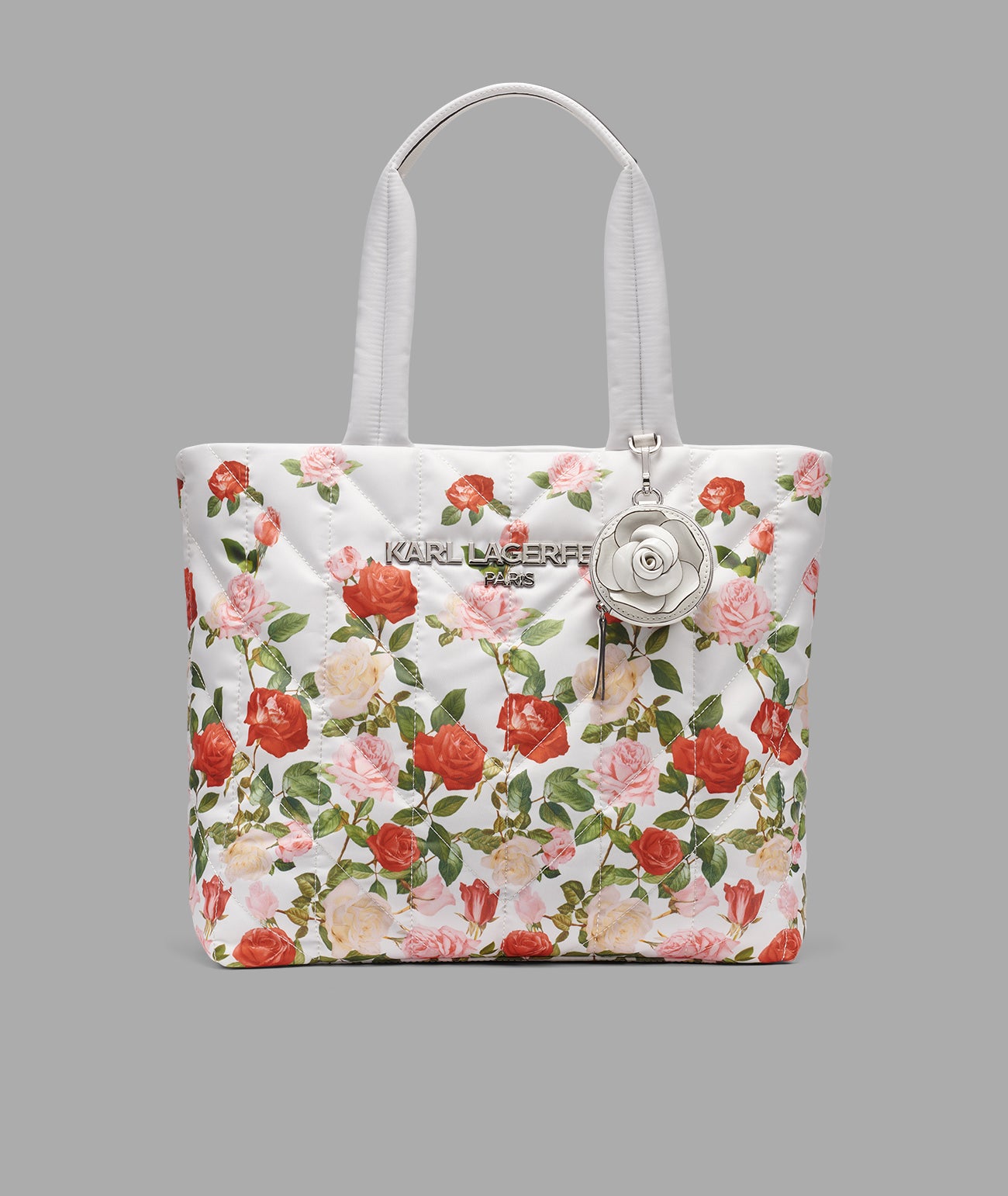 VOYAGE NYLON TOTE WITH FLOWER View 1 | Women's Totes VOYAGE NYLON TOTE WITH FLOWER View 1 | Women's Totes