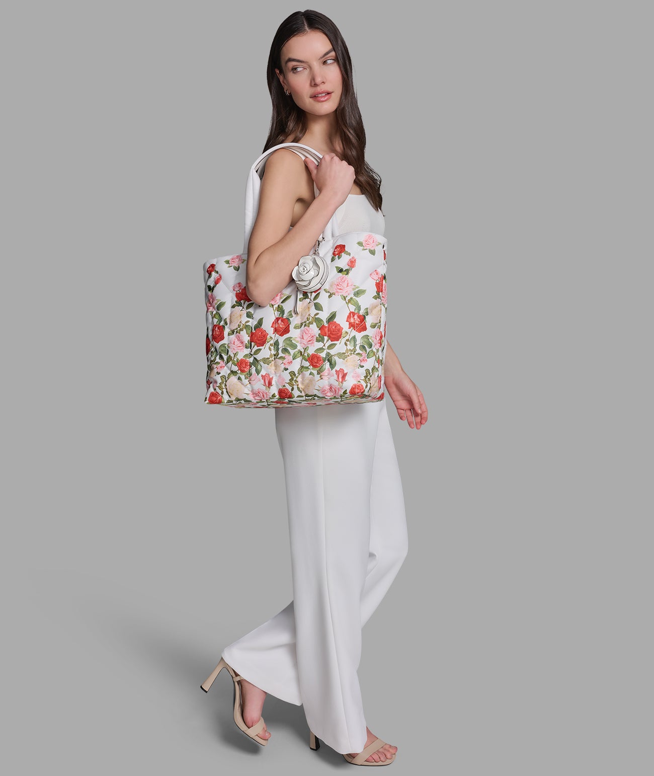 VOYAGE NYLON TOTE WITH FLOWER VIEW 8 | Women's Totes VOYAGE NYLON TOTE WITH FLOWER VIEW 8 | Women's Totes