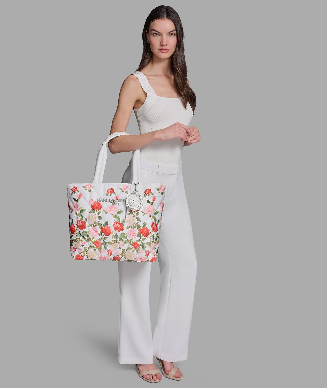 VOYAGE NYLON TOTE WITH FLOWER VIEW 7 | Women's Totes VOYAGE NYLON TOTE WITH FLOWER VIEW 7 | Women's Totes