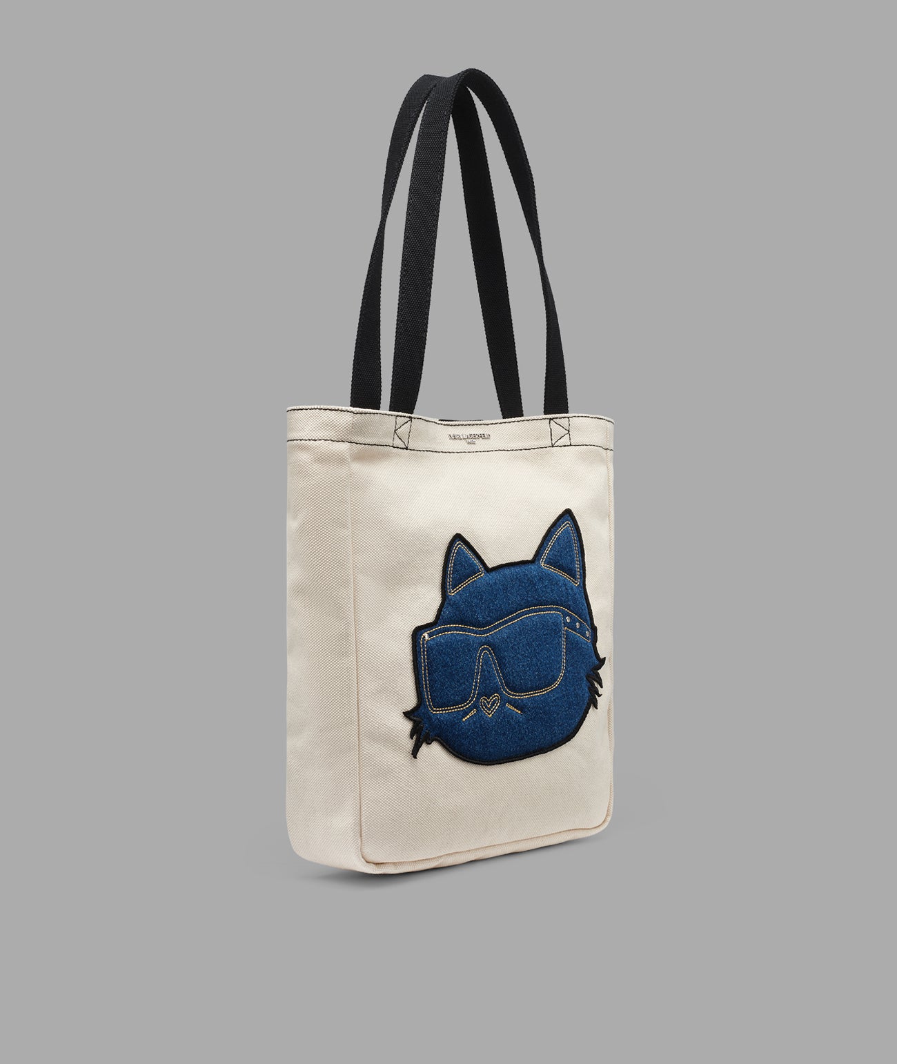 CANNES DENIM CHOUPETTE CANVAS TOTE View 2 | The Handbag Edit CANNES DENIM CHOUPETTE CANVAS TOTE View 2 | The Handbag Edit
