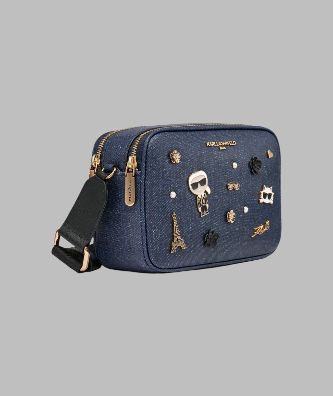 MAYBELLE DENIM CROSSBODY WITH PINS View 2 | Women's Crossbody Bags MAYBELLE DENIM CROSSBODY WITH PINS View 2 | Women's Crossbody Bags