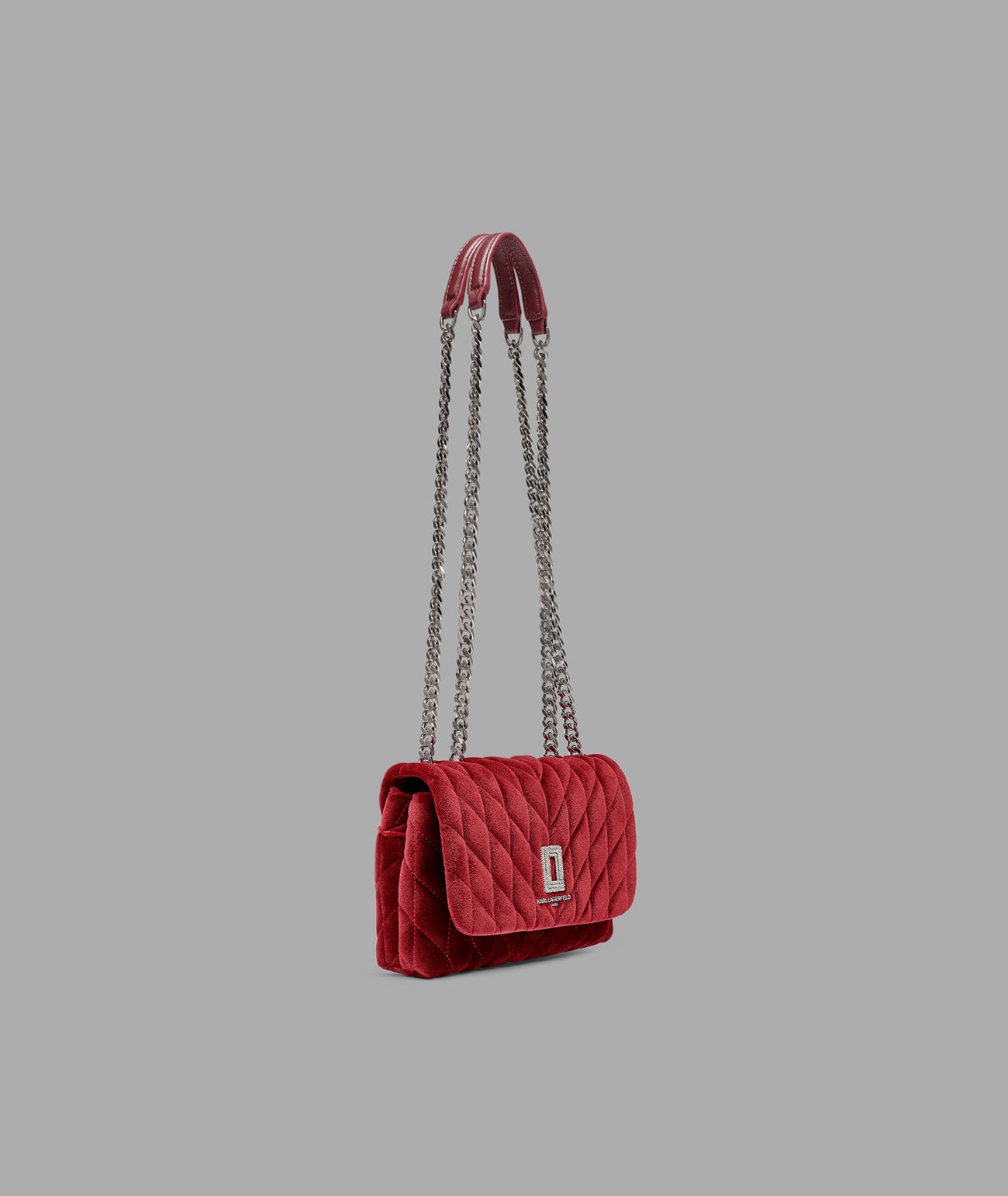 LAFAYETTE SMALL VELVET CROSSBODY WITH PAVE VIEW 2 LAFAYETTE SMALL VELVET CROSSBODY WITH PAVE VIEW 2