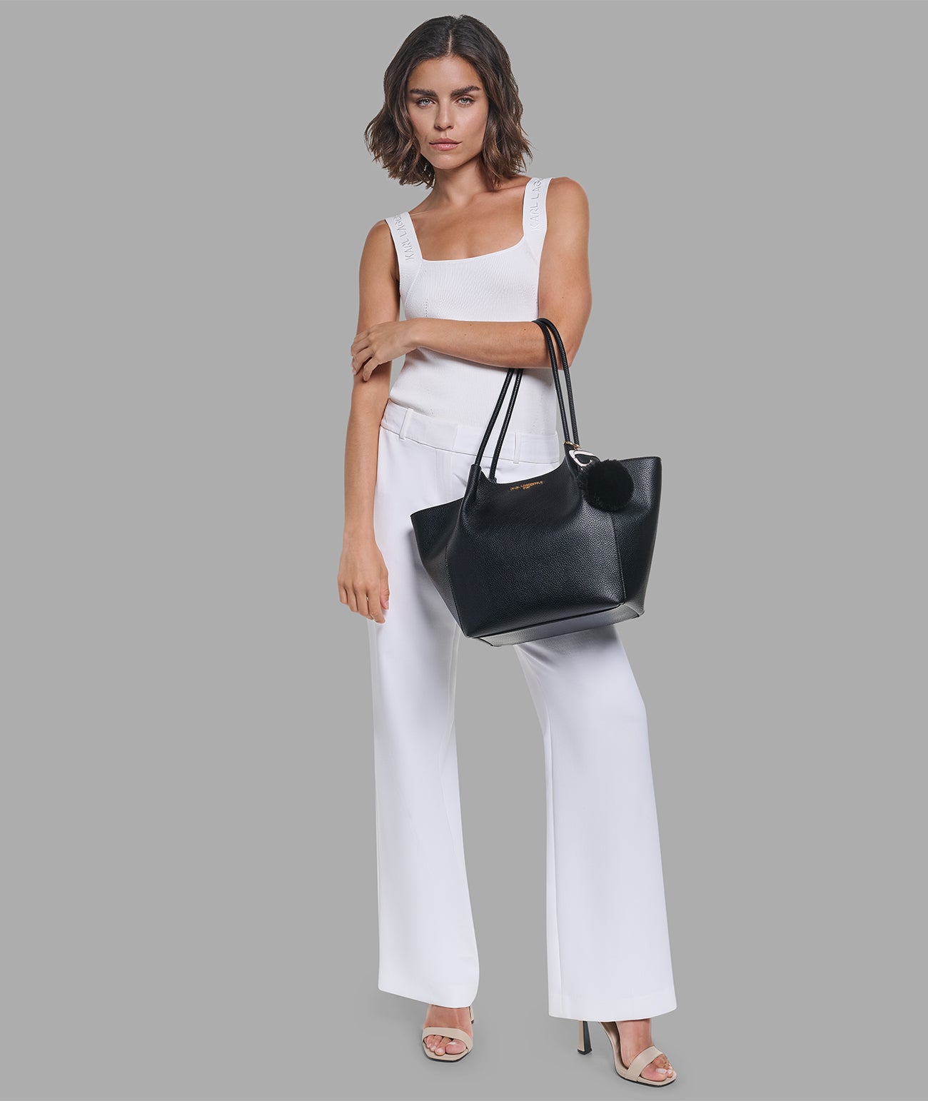 CROIX TOTE WITH KARL POM VIEW 7 | Dress and Handbag Essentials CROIX TOTE WITH KARL POM VIEW 7 | Dress and Handbag Essentials