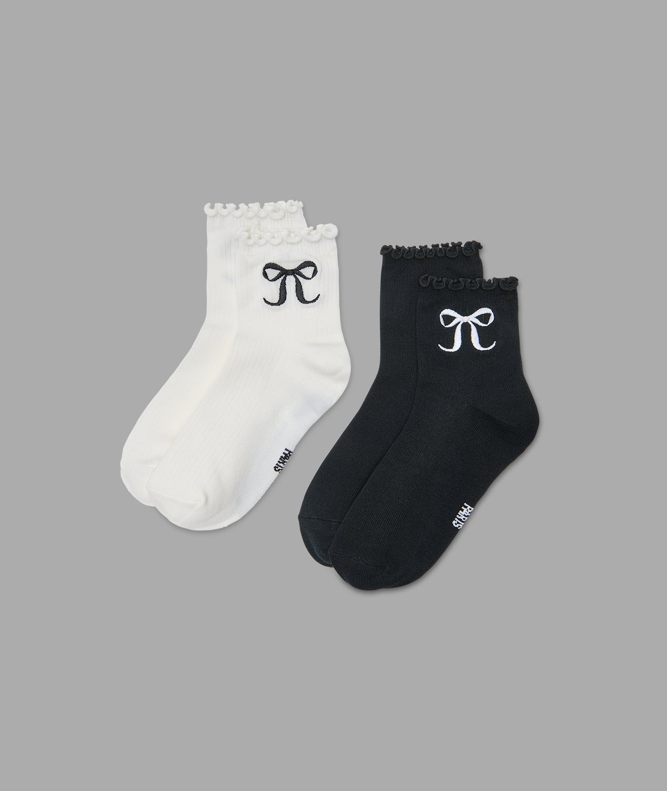 BOW RUFFLE ANKLE SOCKS 2-PACK View 2 | Women's Accessories BOW RUFFLE ANKLE SOCKS 2-PACK View 2 | Women's Accessories
