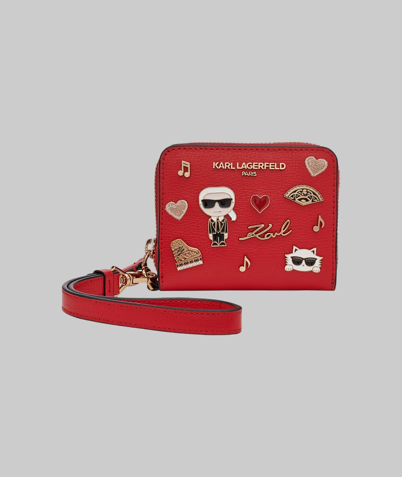 SMALL ZIP WALLET BLACK WITH KATE PINS View 1 | Valentine's Day Shop SMALL ZIP WALLET BLACK WITH KATE PINS View 1 | Valentine's Day Shop