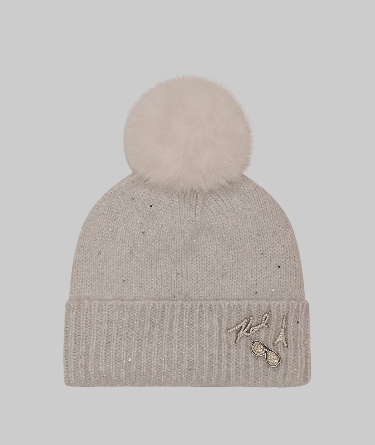 SEQUIN FAUX FUR POM HAT View 1 | All That Glitters SEQUIN FAUX FUR POM HAT View 1 | All That Glitters