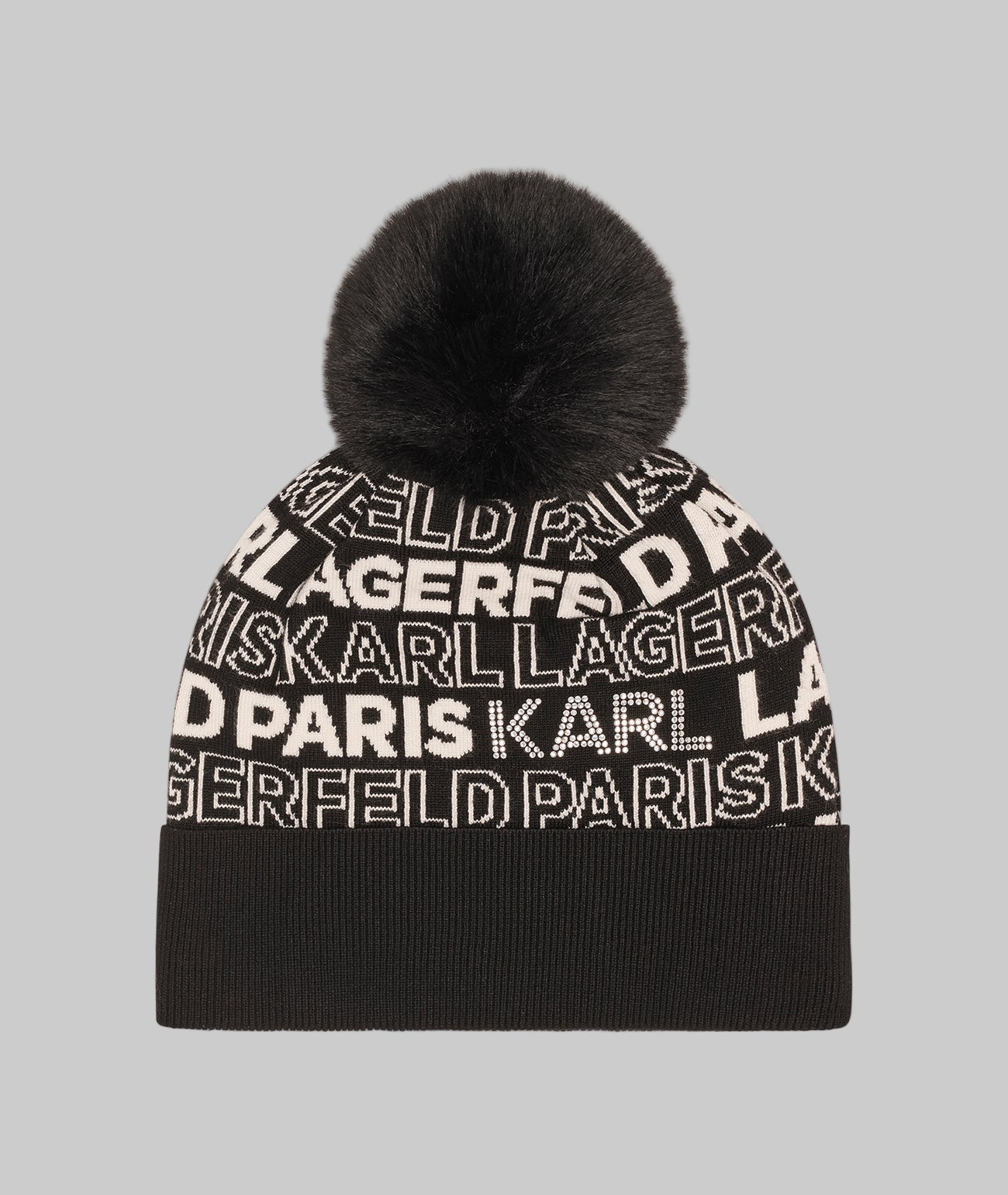 KLP LOGO STUD FAUX FUR POM HAT View 1 | WOMEN'S FALL COLLECTION KLP LOGO STUD FAUX FUR POM HAT View 1 | WOMEN'S FALL COLLECTION