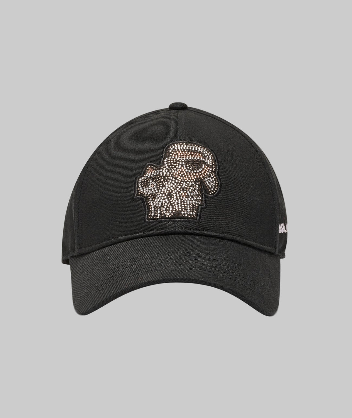 Karl Lagerfeld Textured Cap with Embellishments Karl Lagerfeld Ikonik Rhinestone Cap 236W3402 | xionisstores.com main image 2