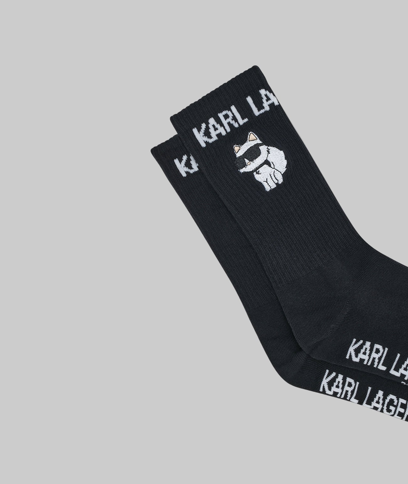 EMBROIDERED CREW SOCKS 2-PACK VIEW 3 | Ikonic Karl EMBROIDERED CREW SOCKS 2-PACK VIEW 3 | Ikonic Karl