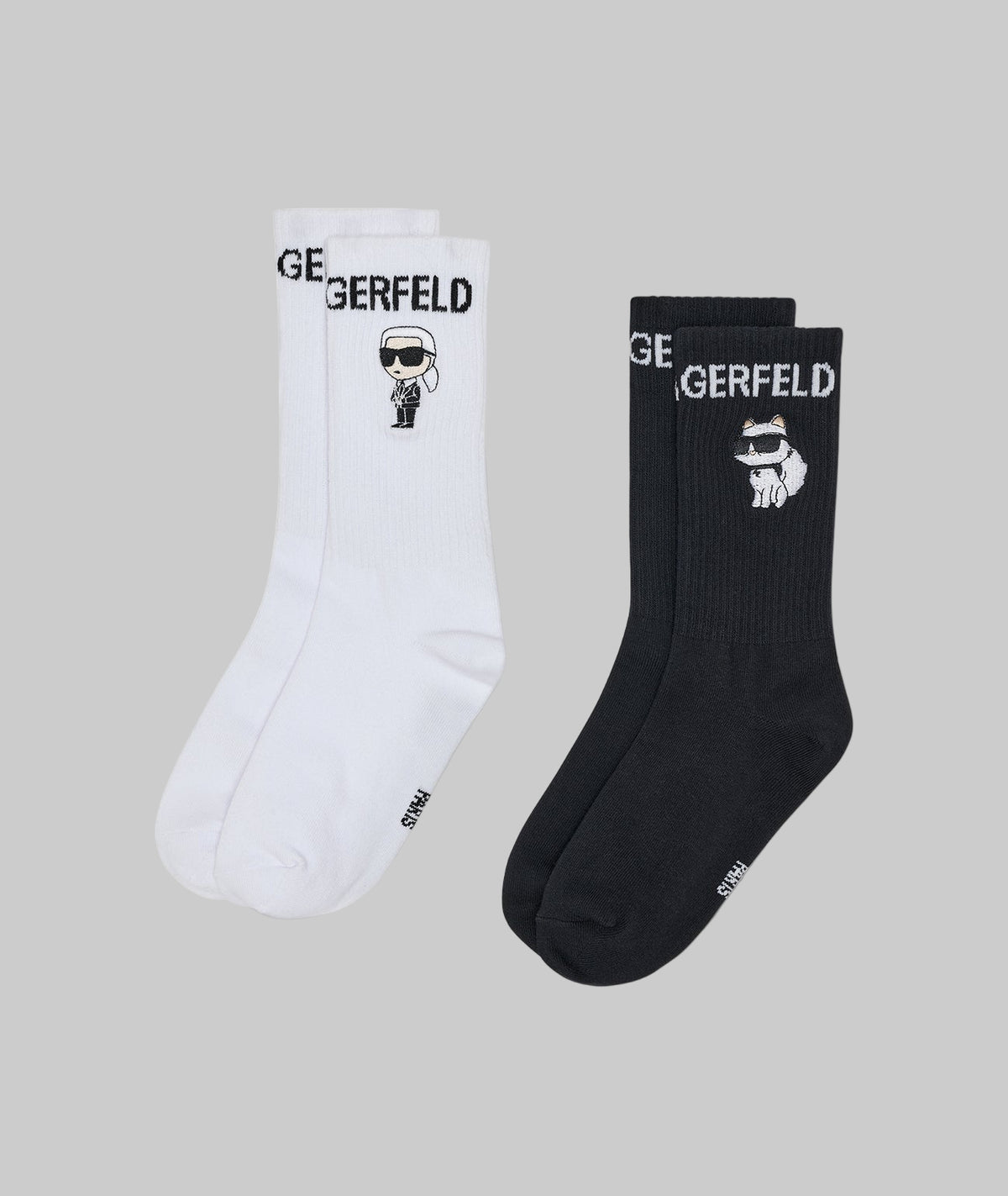 Chaussettes KARL LAGERFELD JEANS Lot 2 Chaussettes Logo Karl Lagerfeld - Lot De 2 Paires Côtelées Basique Coton élasthanne