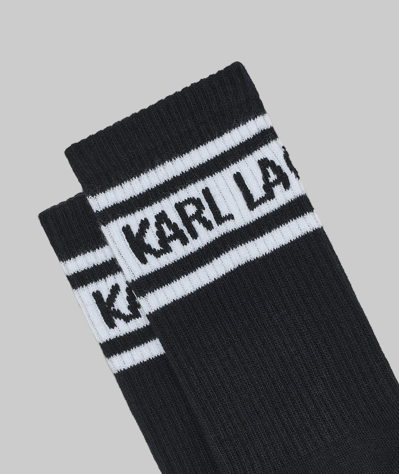 KARL LOGO CREW SOCKS 2 PACK VIEW 3 KARL LOGO CREW SOCKS 2 PACK VIEW 3