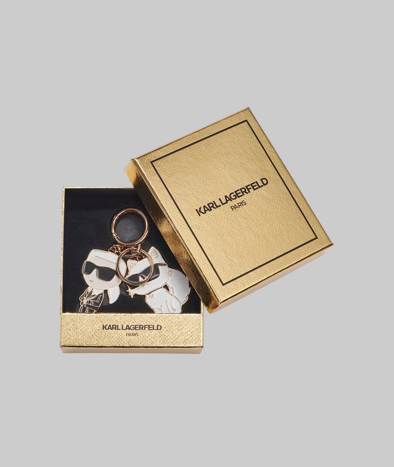KARL & CHOUPETTE DUO BAG CHARM VIEW 3 KARL & CHOUPETTE DUO BAG CHARM VIEW 3