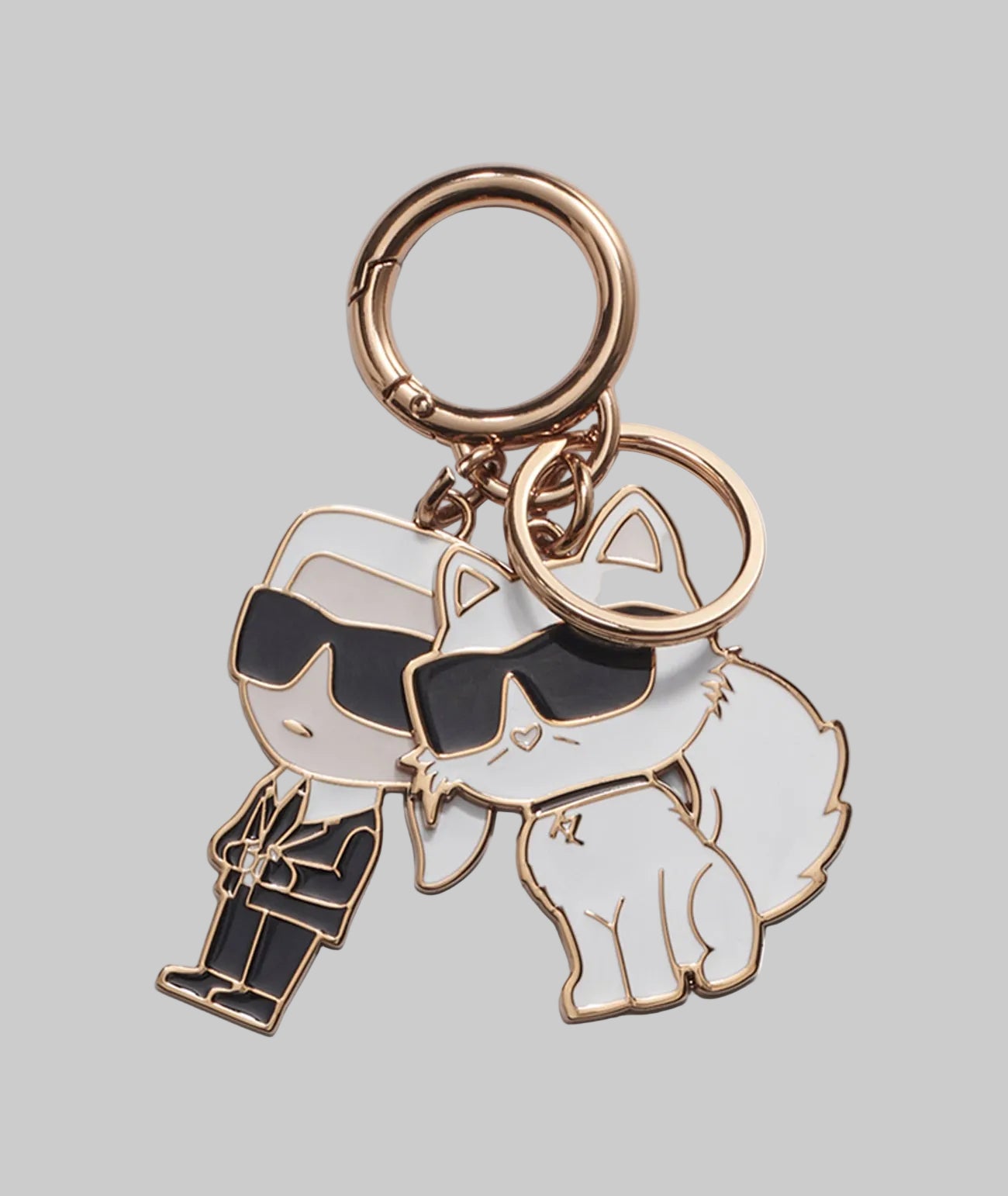 Karl & Choupette Duo Bag Charm | Karl Lagerfeld Paris