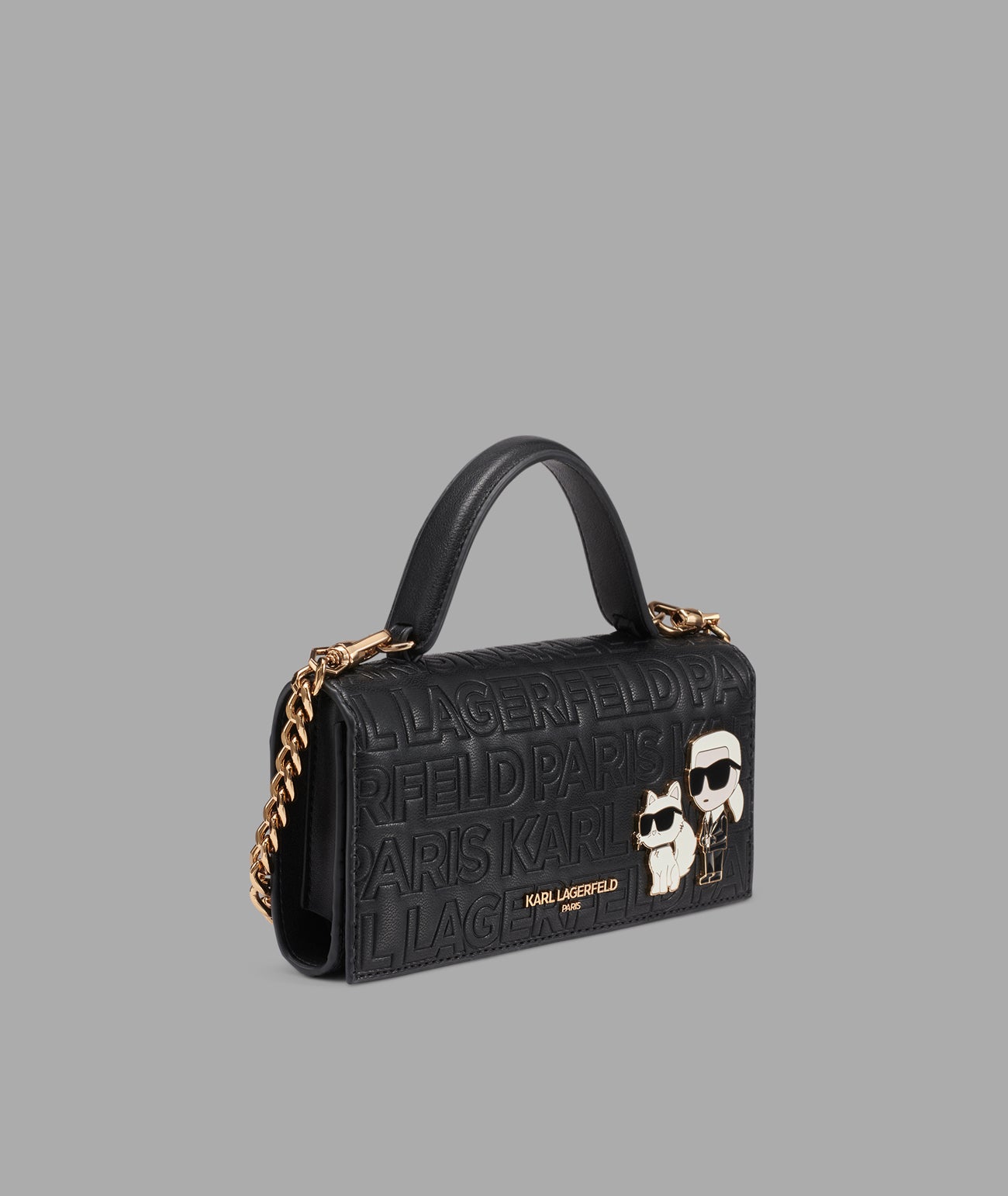 ViN combi purse コンビパース / ブッテーロブラック Meribel Wallet With Cross Body Strap | Wallets | Karl Lagerfeld Paris