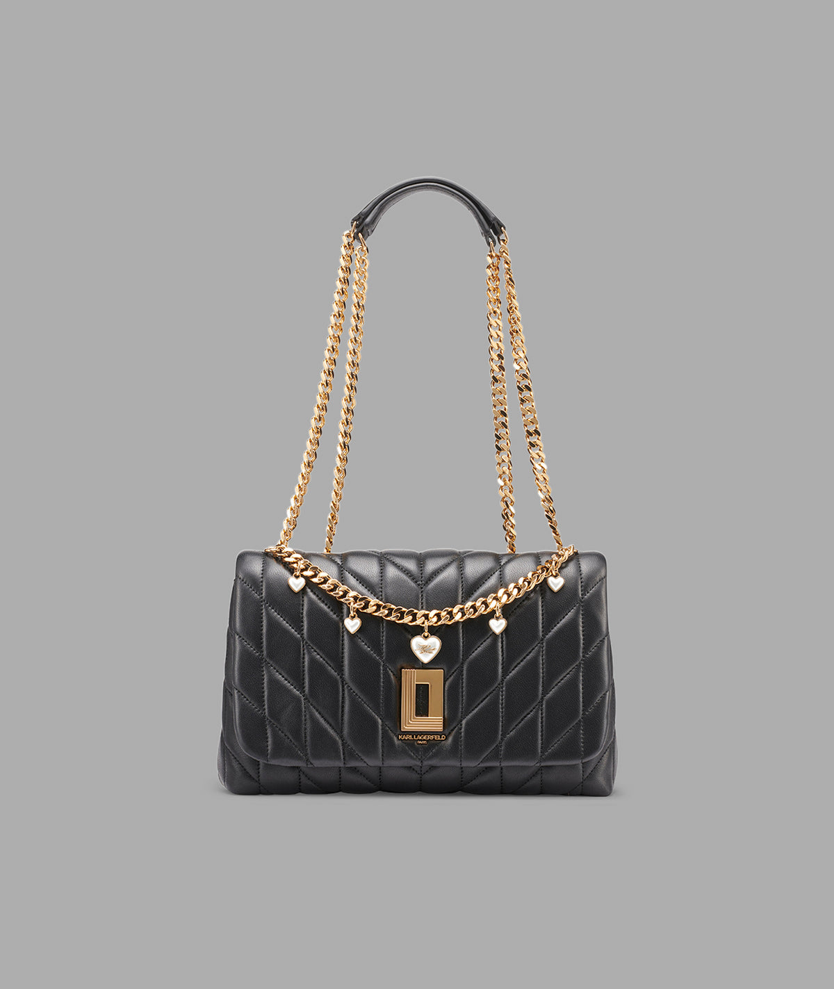 Lafayette Shoulder Bag With Heart Chain | Shoulder Bags | Karl 