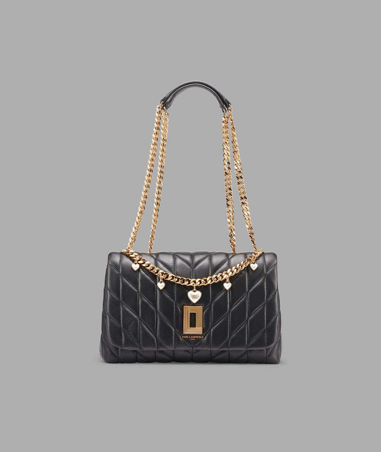 LAFAYETTE SHOULDER BAG WITH HEART CHAIN View 1 | Valentine's Day Shop LAFAYETTE SHOULDER BAG WITH HEART CHAIN View 1 | Valentine's Day Shop